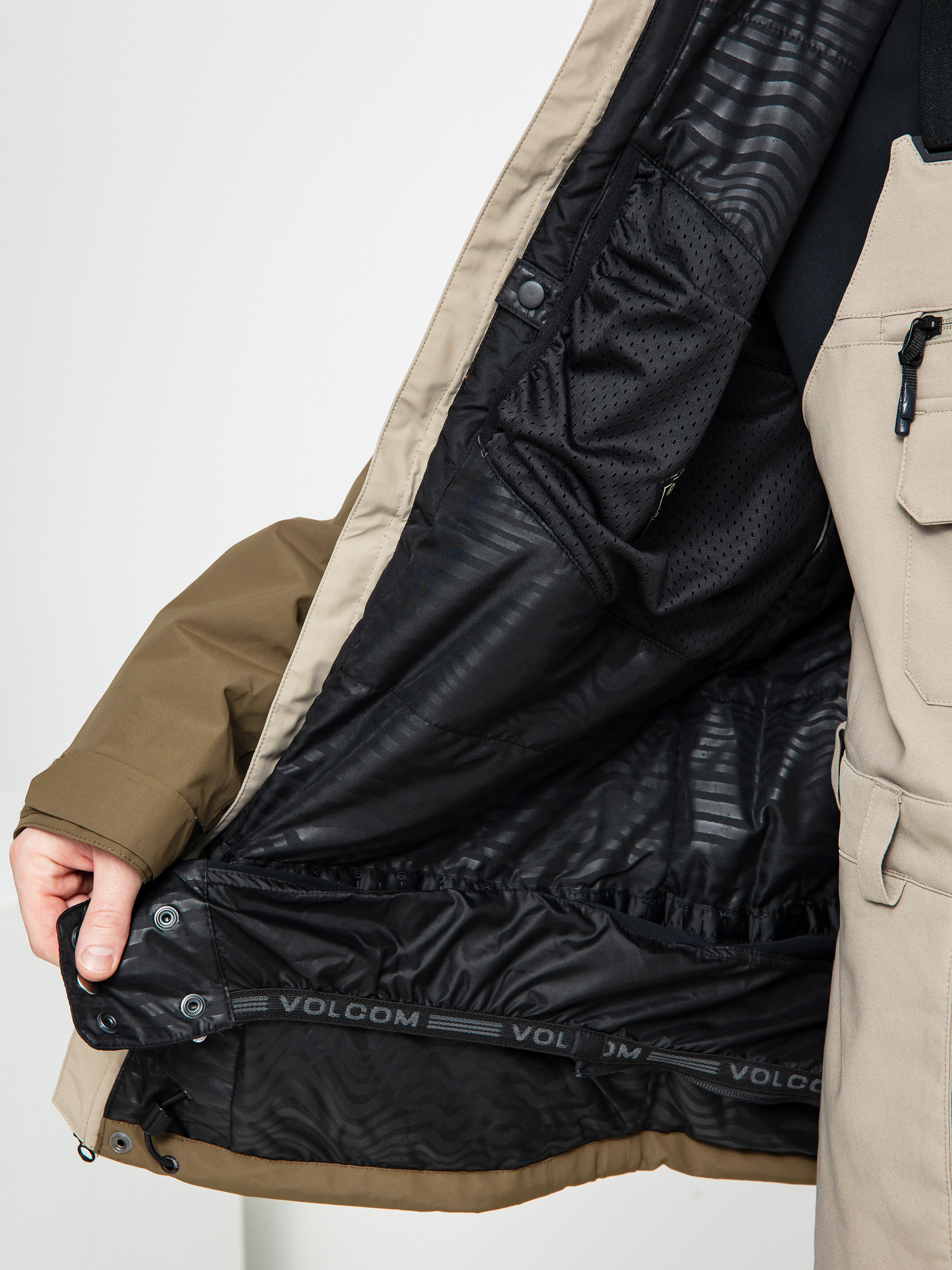 Férfi Volcom L Ins Gore Tex Snowboard dzseki (dark khaki)