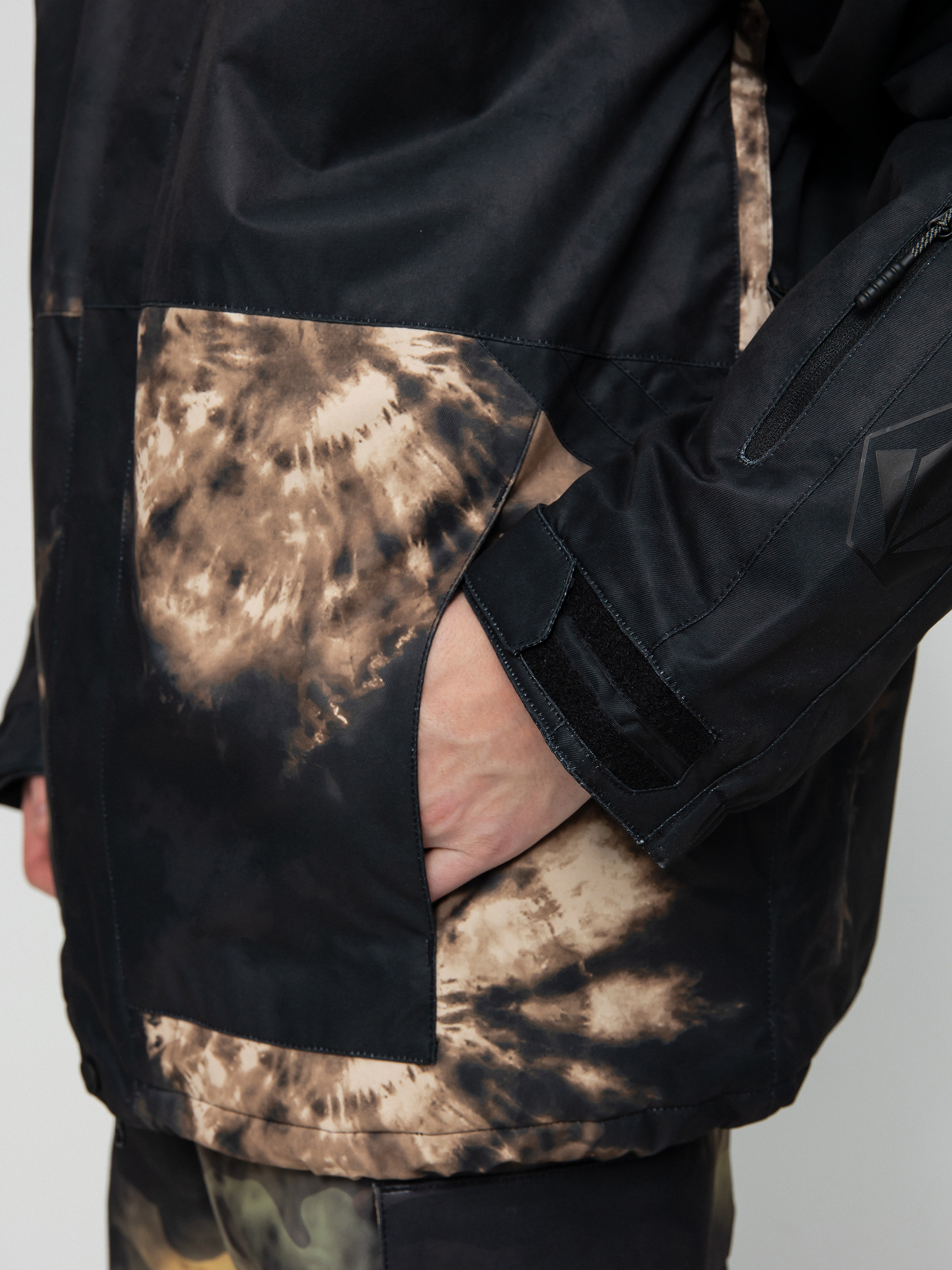 Férfi Volcom Iconic Stone Ins Snowboard dzseki (bleach black)