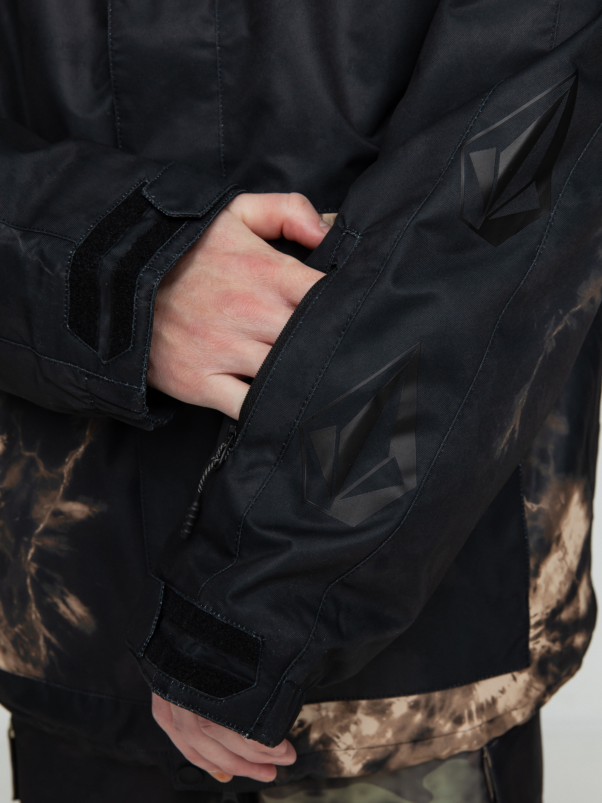 Férfi Volcom Iconic Stone Ins Snowboard dzseki (bleach black)