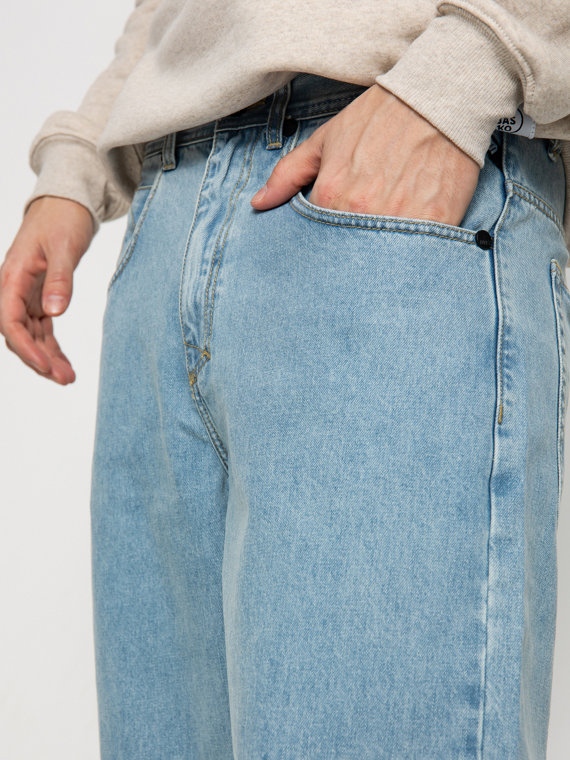 MassDnm Ignite Jeans Baggi Fit Kisnadrág (light blue)