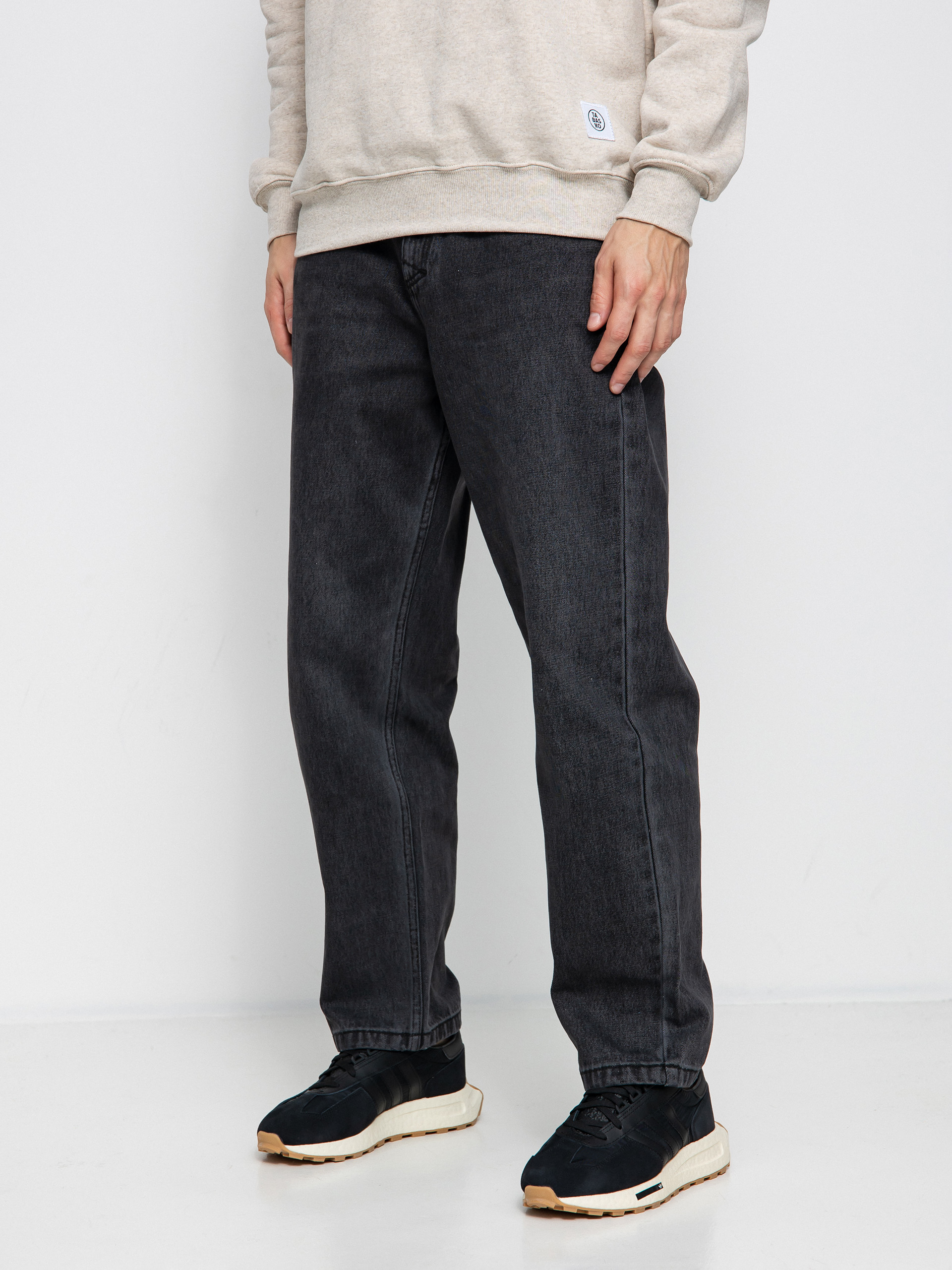 MassDnm Ignite Jeans Baggi Fit Kisnadrág (black washed)