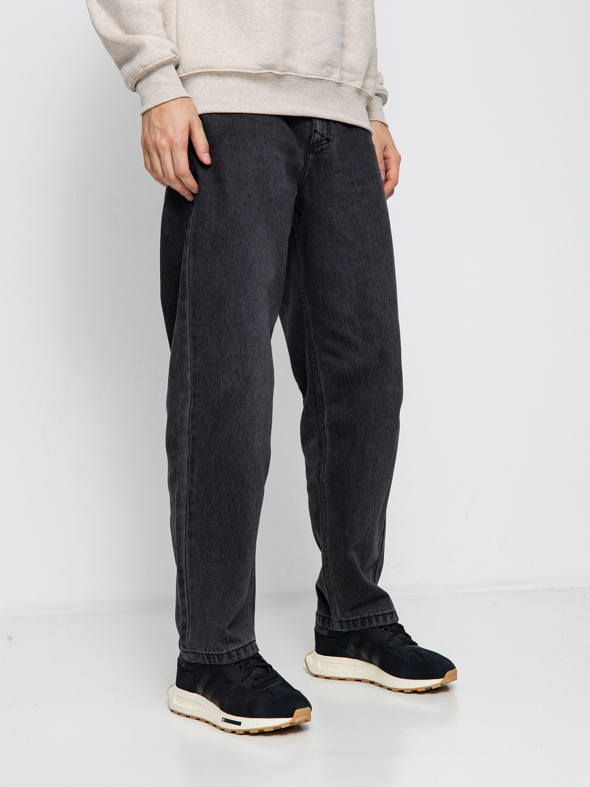 MassDnm Ignite Jeans Baggi Fit Kisnadrág (black washed)