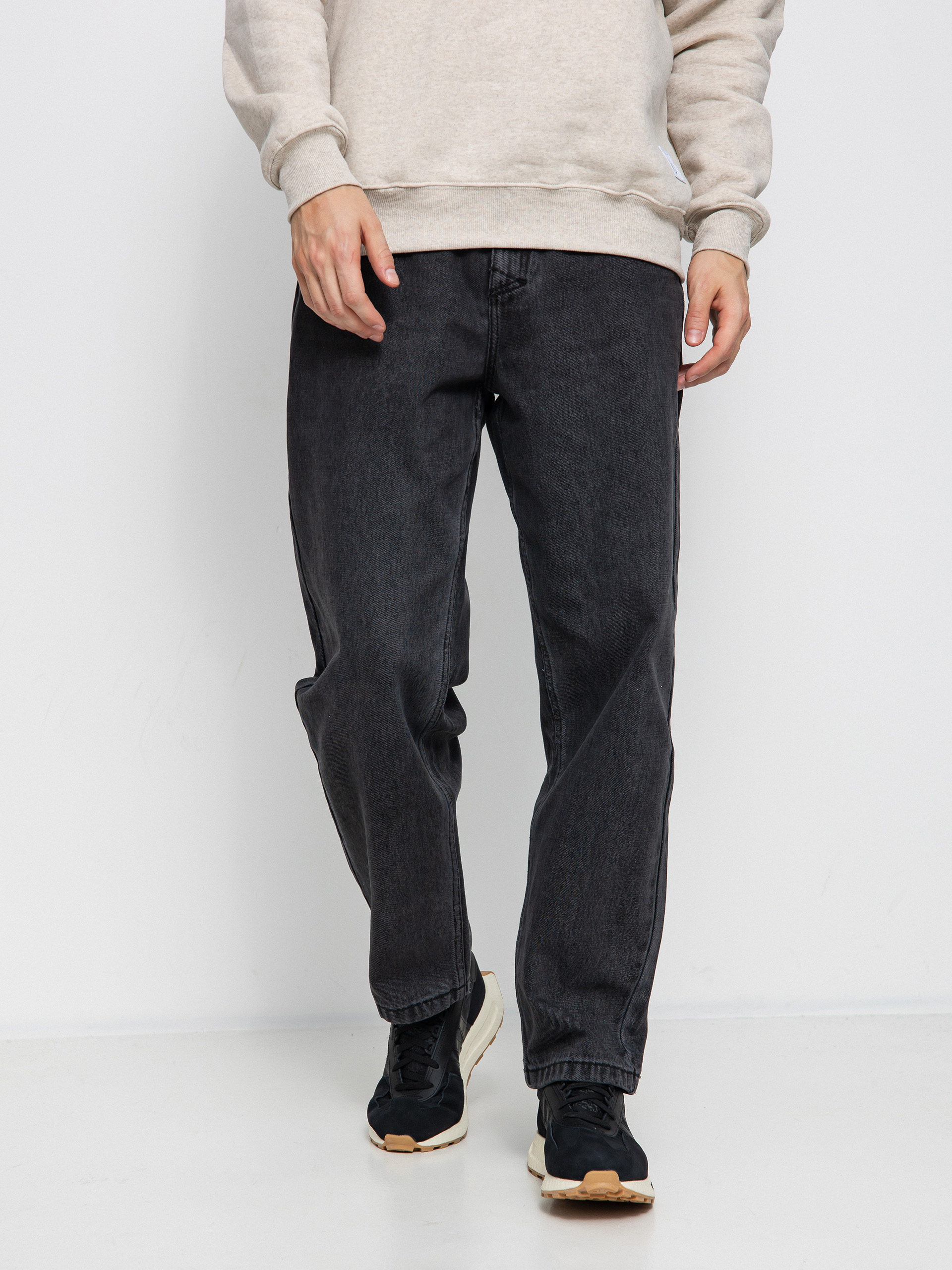 MassDnm Ignite Jeans Baggi Fit Kisnadrág (black washed)