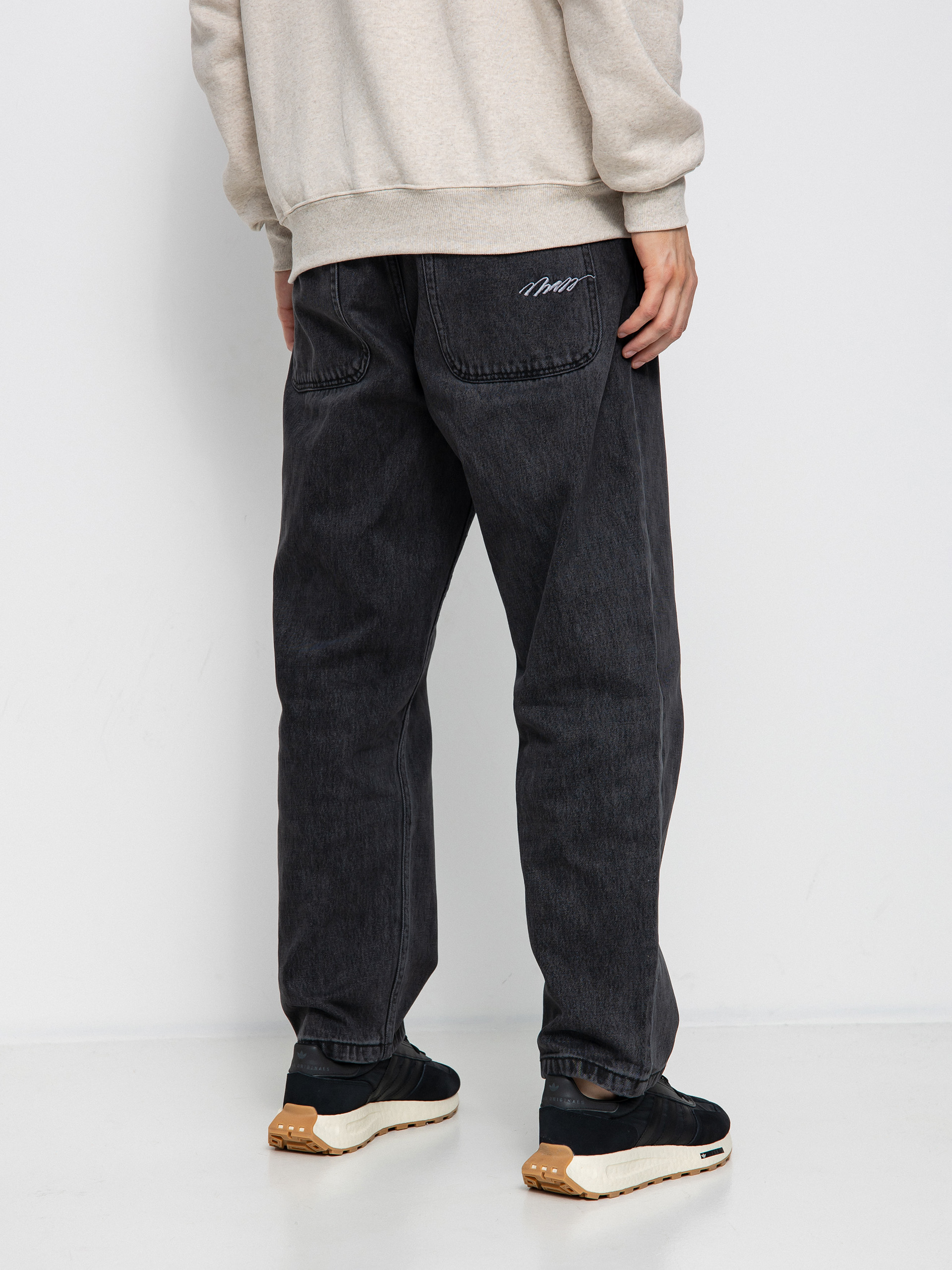 MassDnm Ignite Jeans Baggi Fit Kisnadrág (black washed)