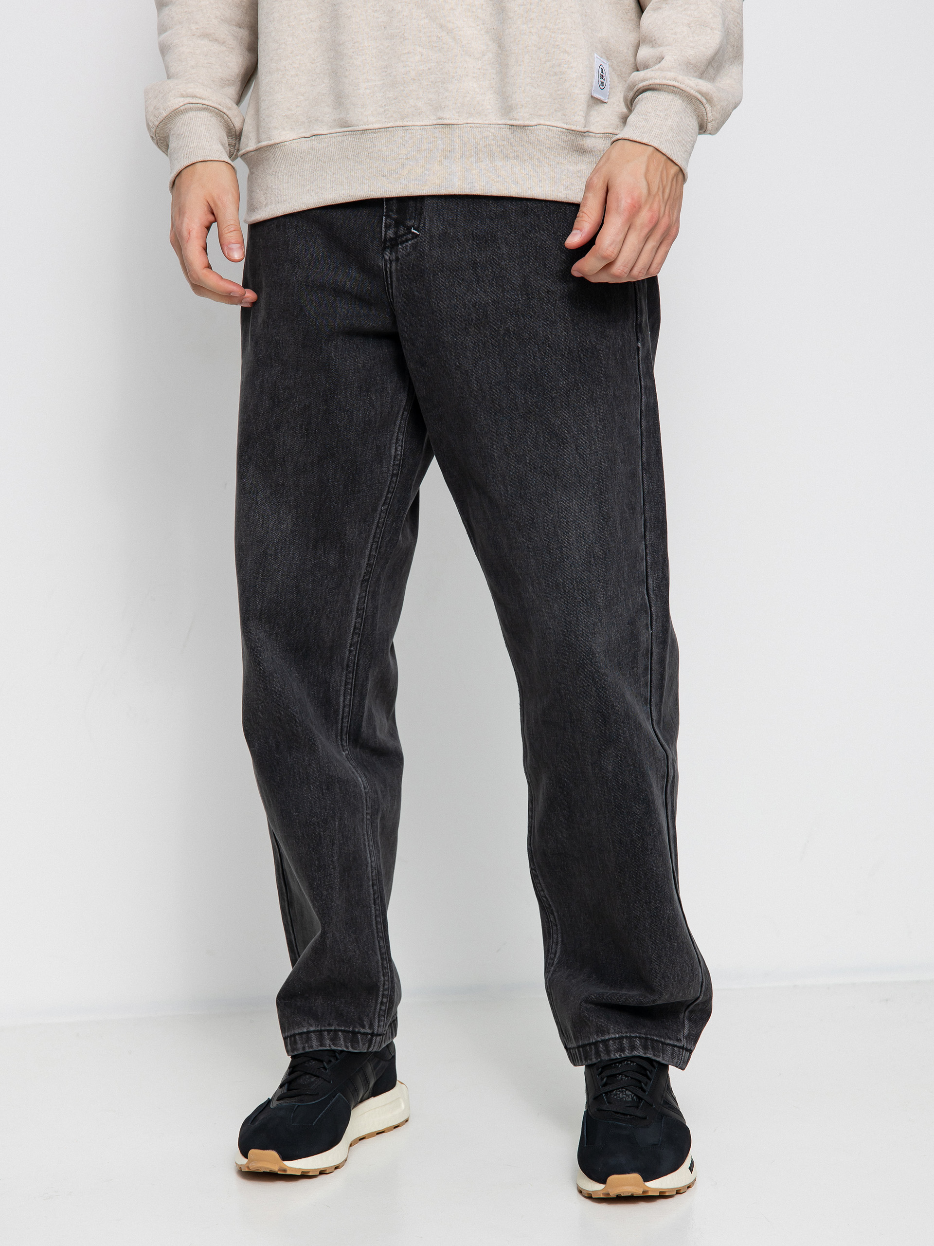 MassDnm Slang Jeans Baggy Fit Kisnadrág (black washed)