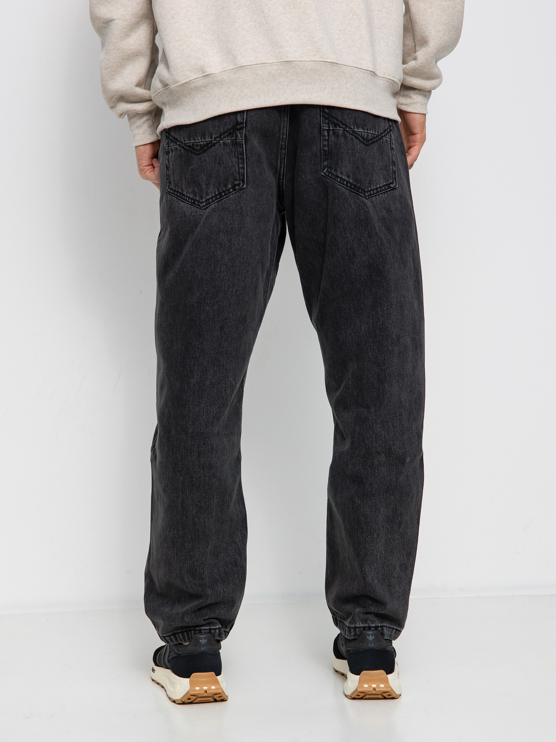 MassDnm Slang Jeans Baggy Fit Kisnadrág (black washed)