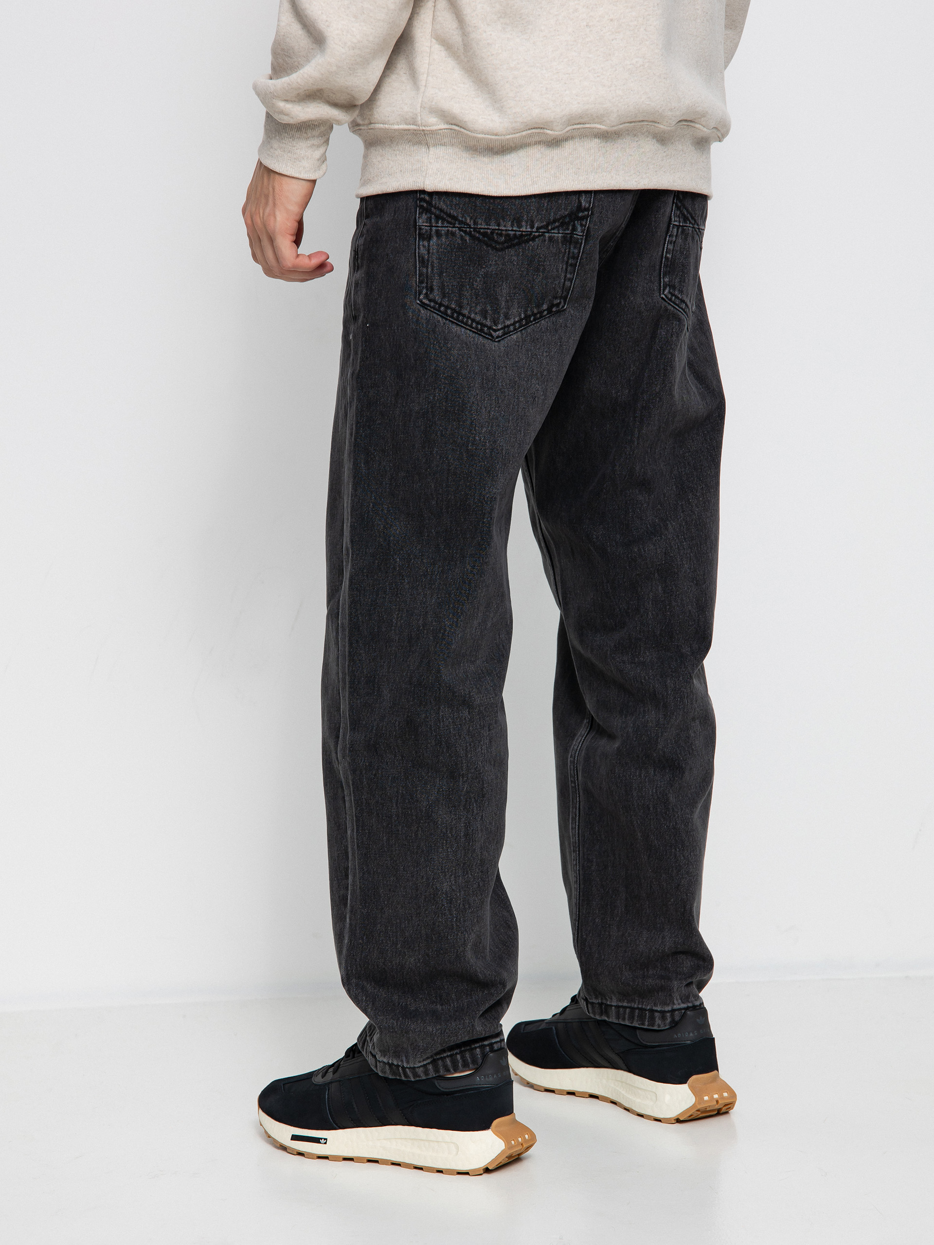 MassDnm Slang Jeans Baggy Fit Kisnadrág (black washed)
