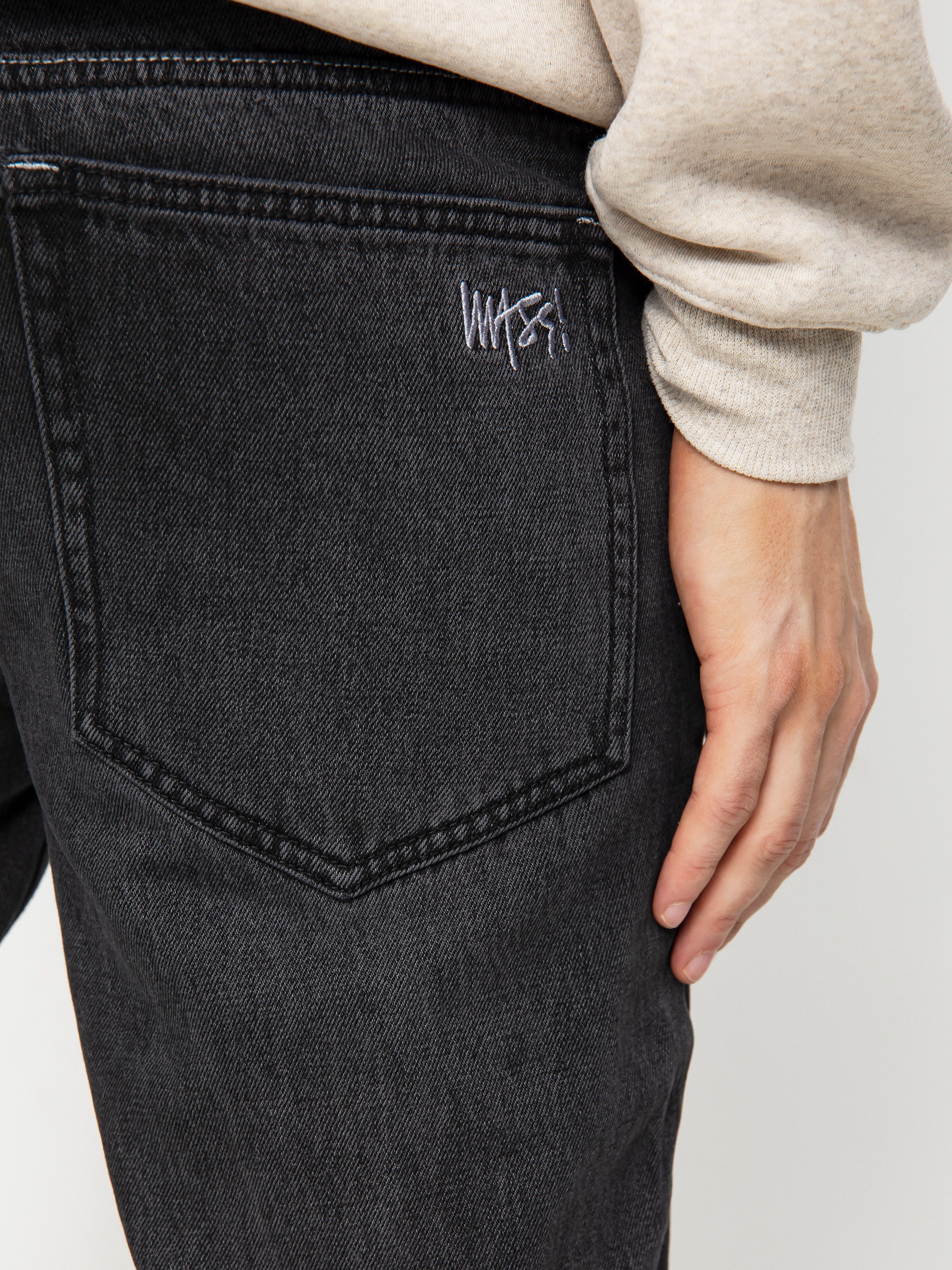 MassDnm Signature 2.0 Jeans Tapered Fit Kisnadrág (black washed)
