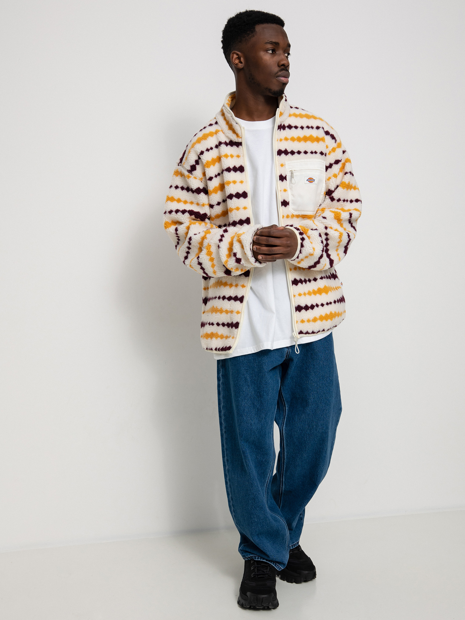 Férfi Dickies Falkville Fleece Pulóver (ecru)