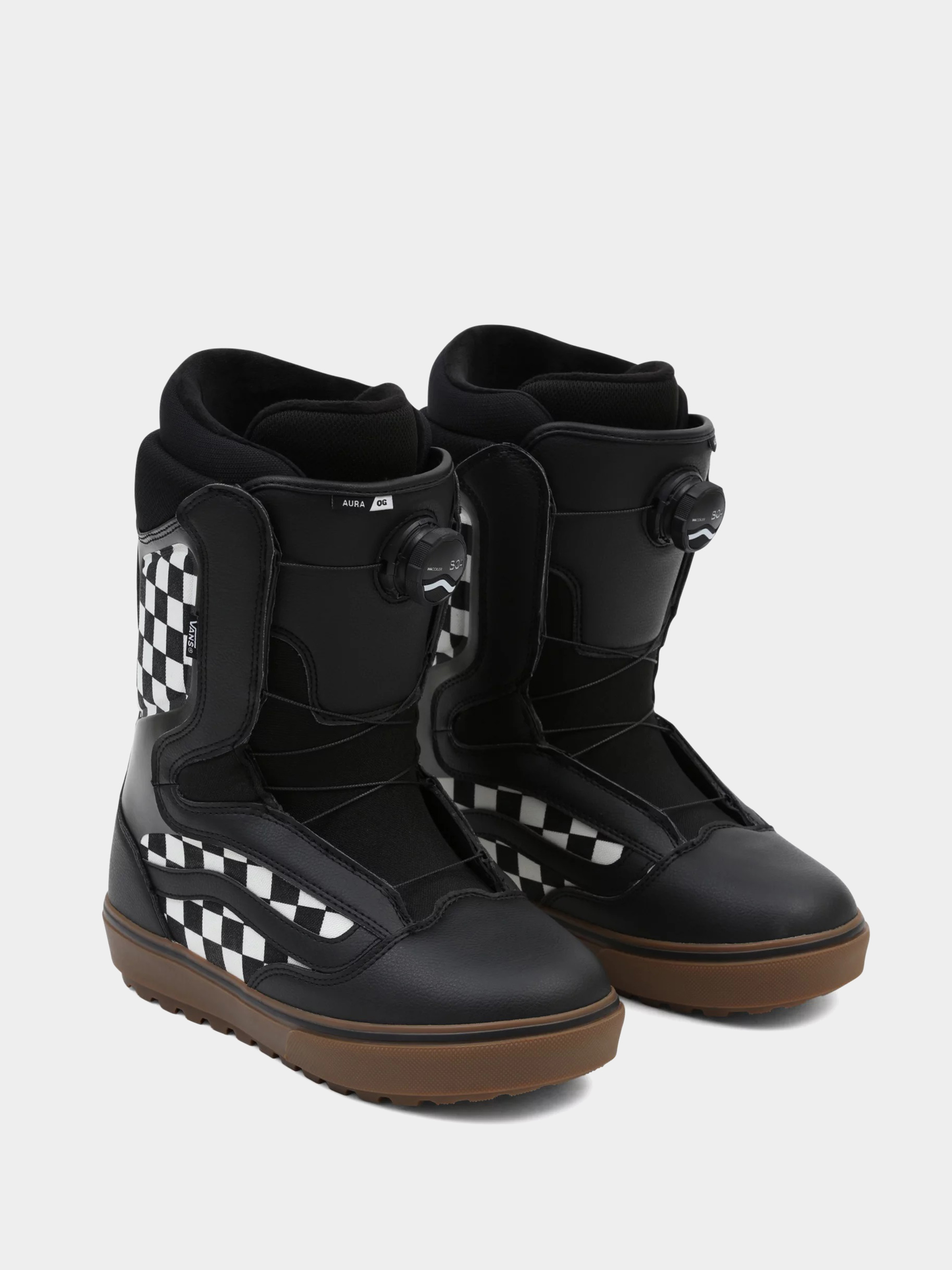 Férfi Vans Aura Og Snowboard cipők (checkerboard black/gum)