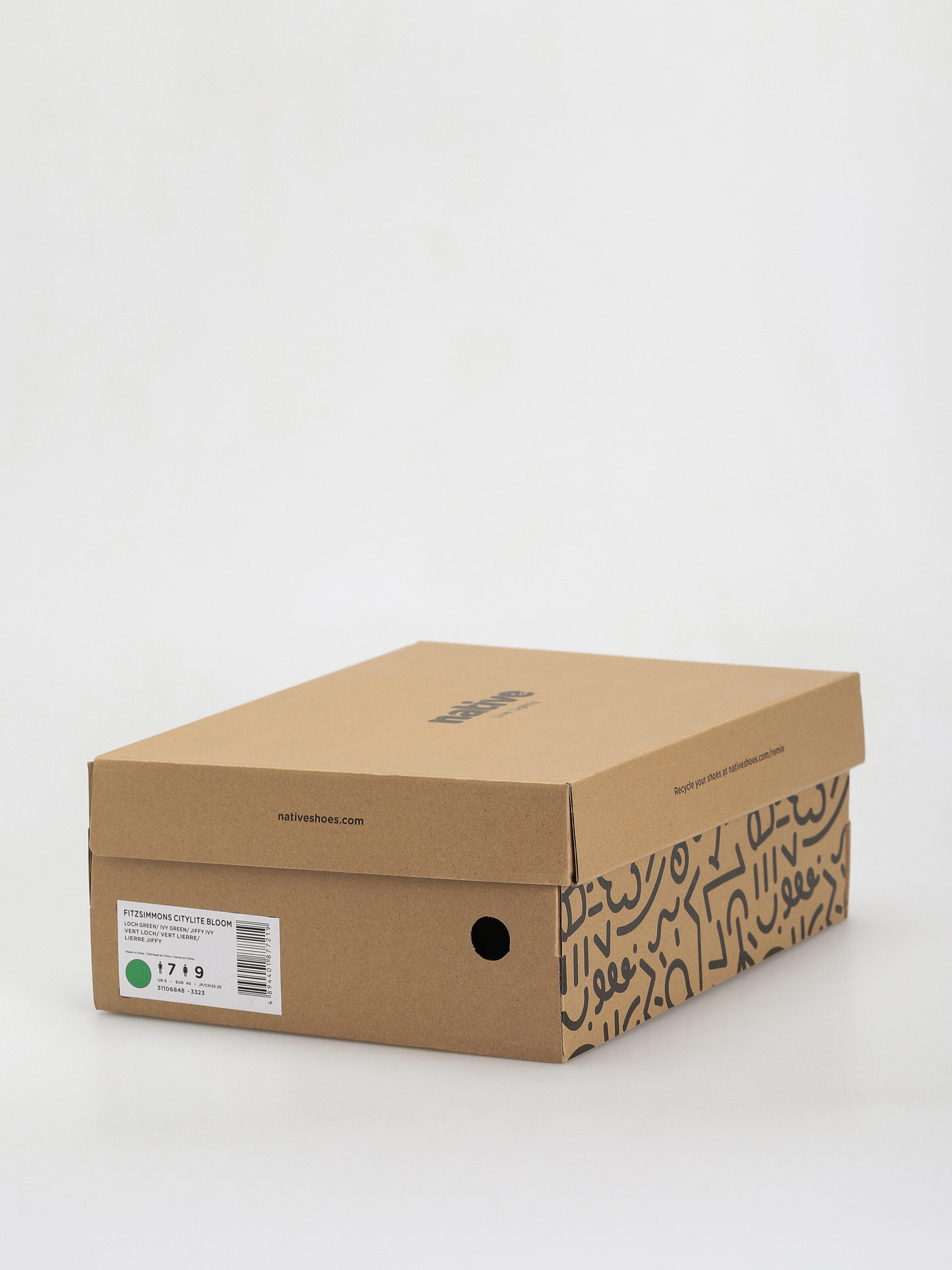 Native Fitzsimmons Citylite Téli cipők (loch green/ivy green/jiffy black/ivy green laces)