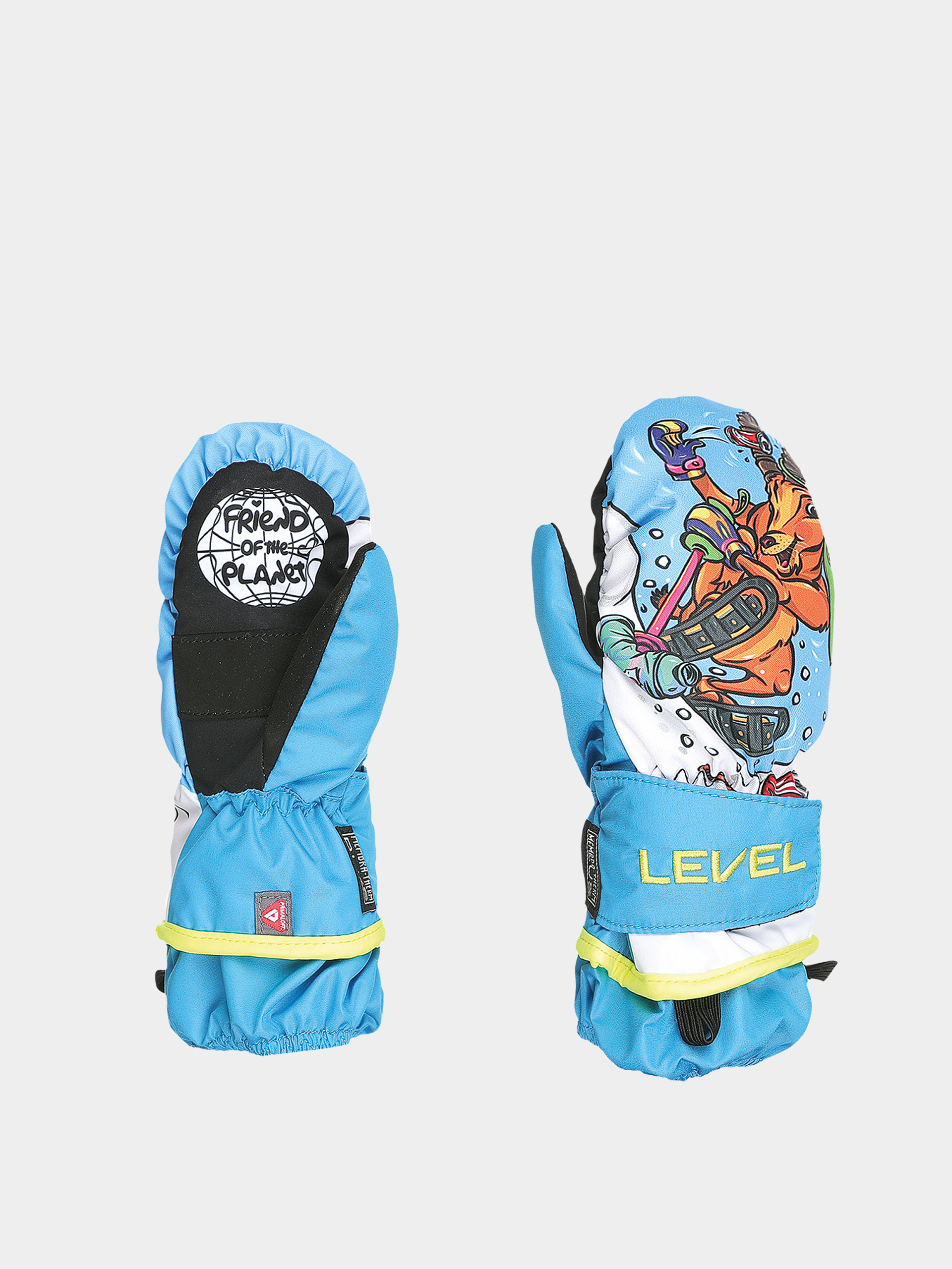 Level Animal Rec JR Kesztyu0171 (light blue)