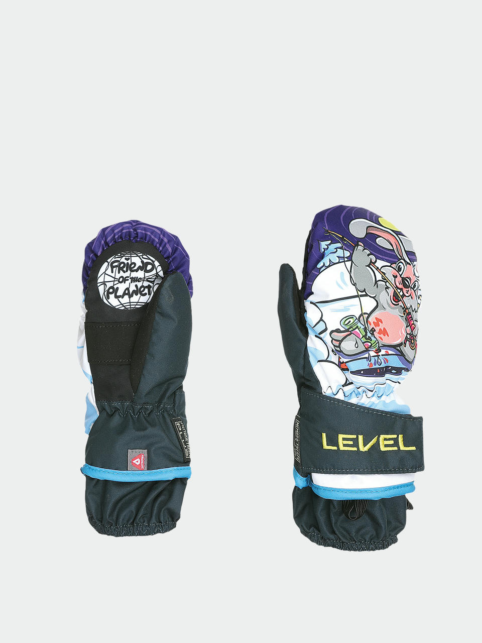 Level Animal Rec JR Kesztyű (navy/grey)