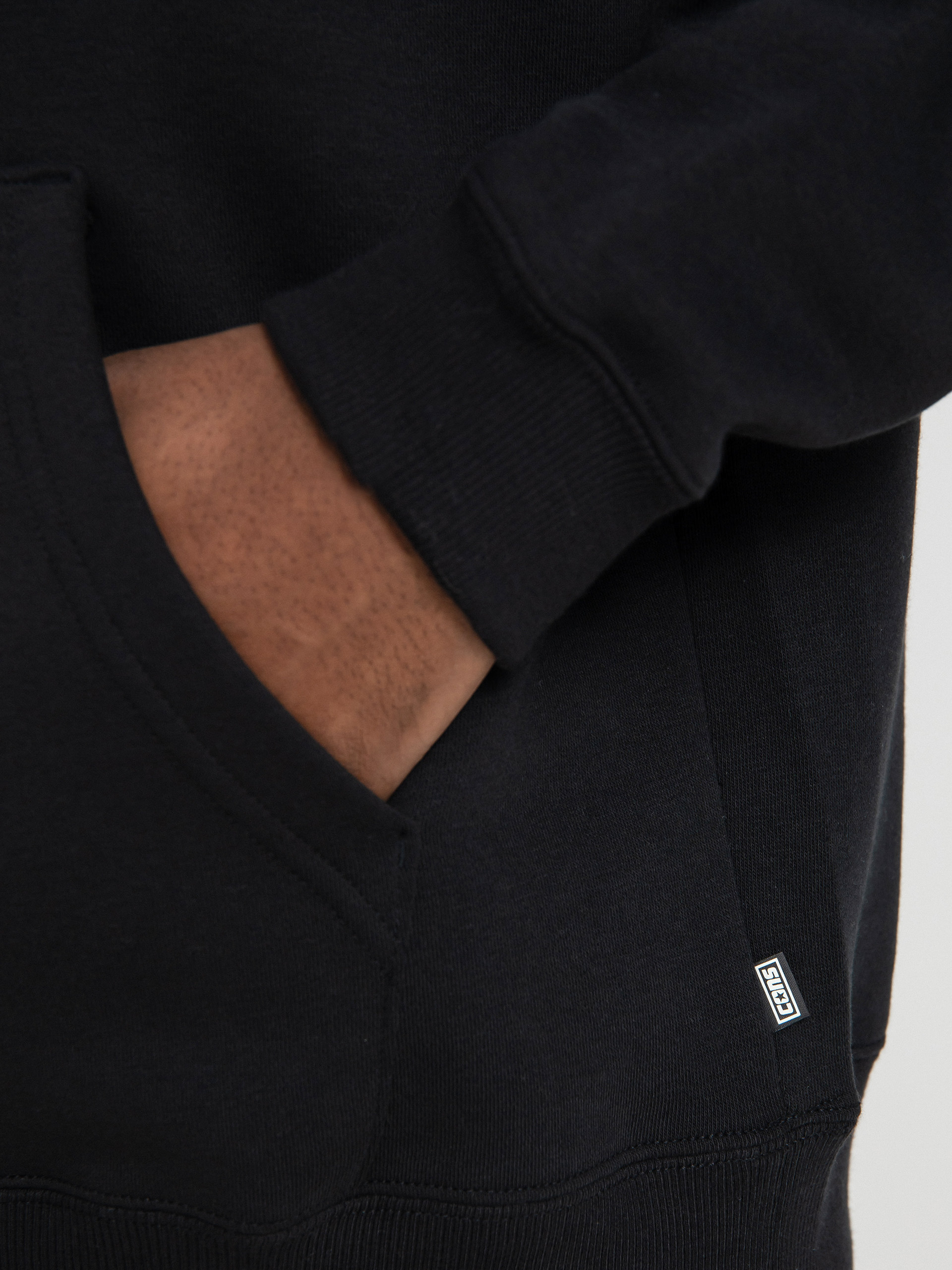 Converse Cons Brushed Back HD Kapucnis pulóver (black)