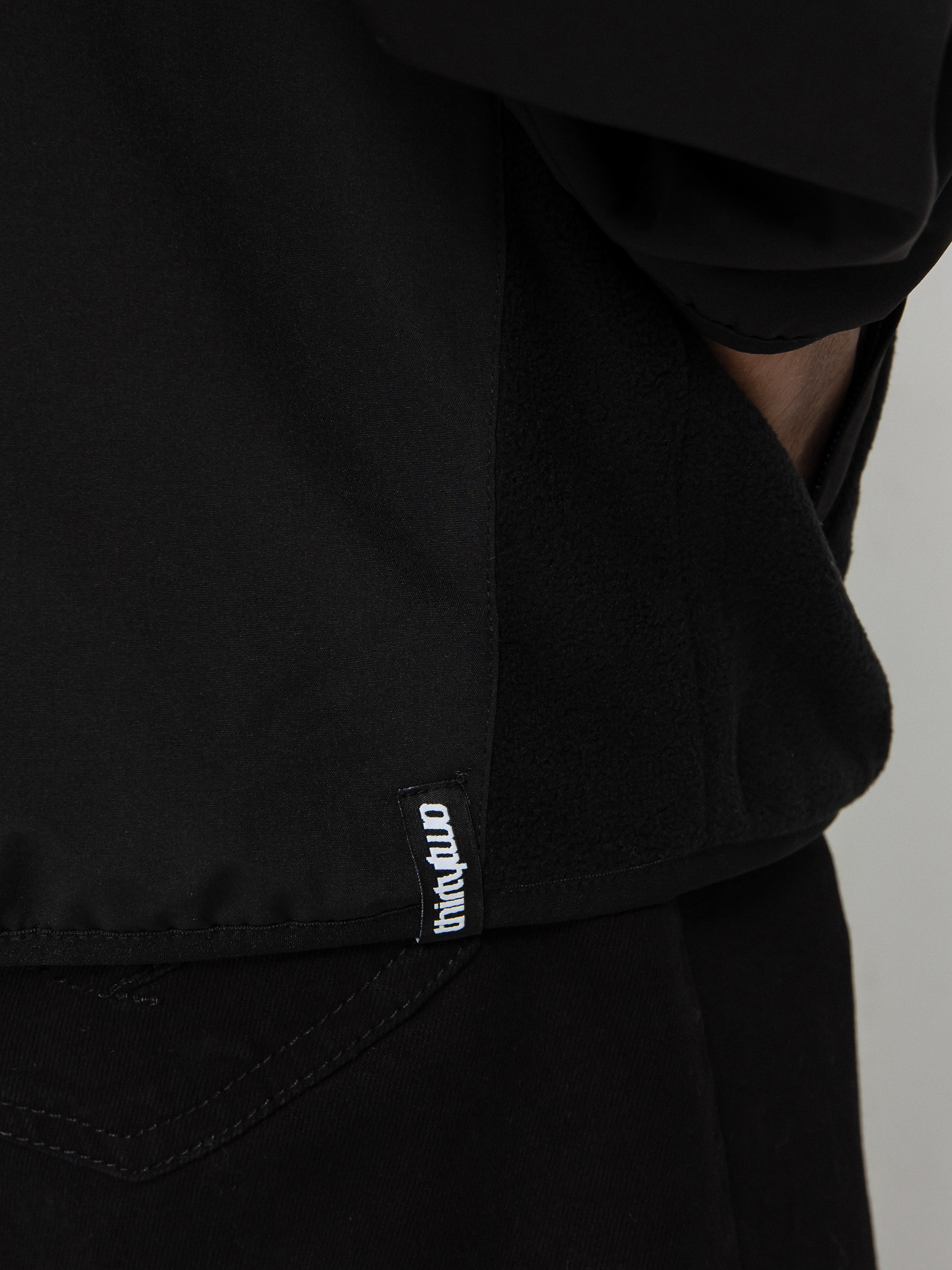 Férfi ThirtyTwo Rest Stop Anorak HD Thermo pulóver (black)