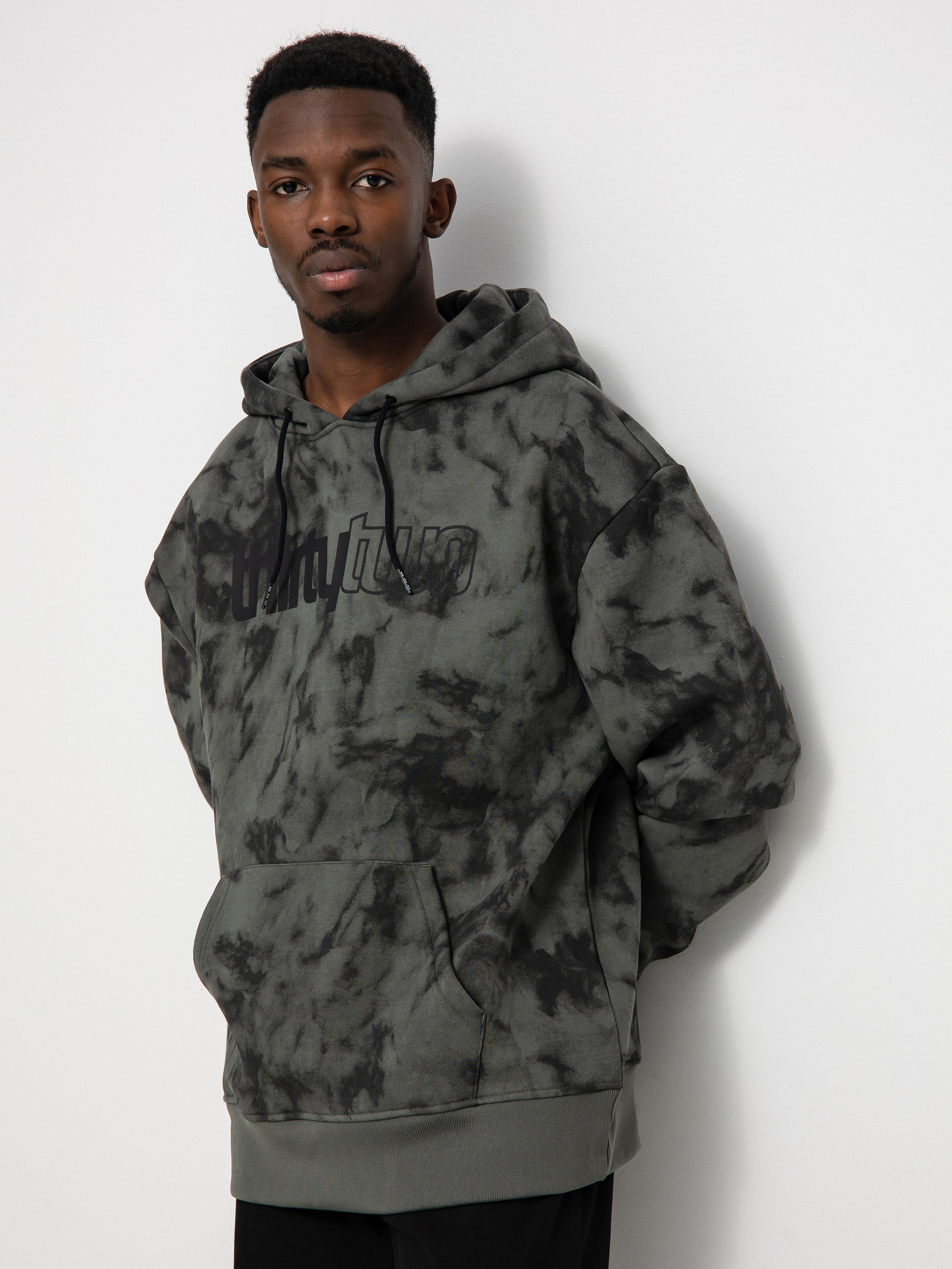 Férfi ThirtyTwo Double Tech HD Thermo pulóver (black/charcoal)