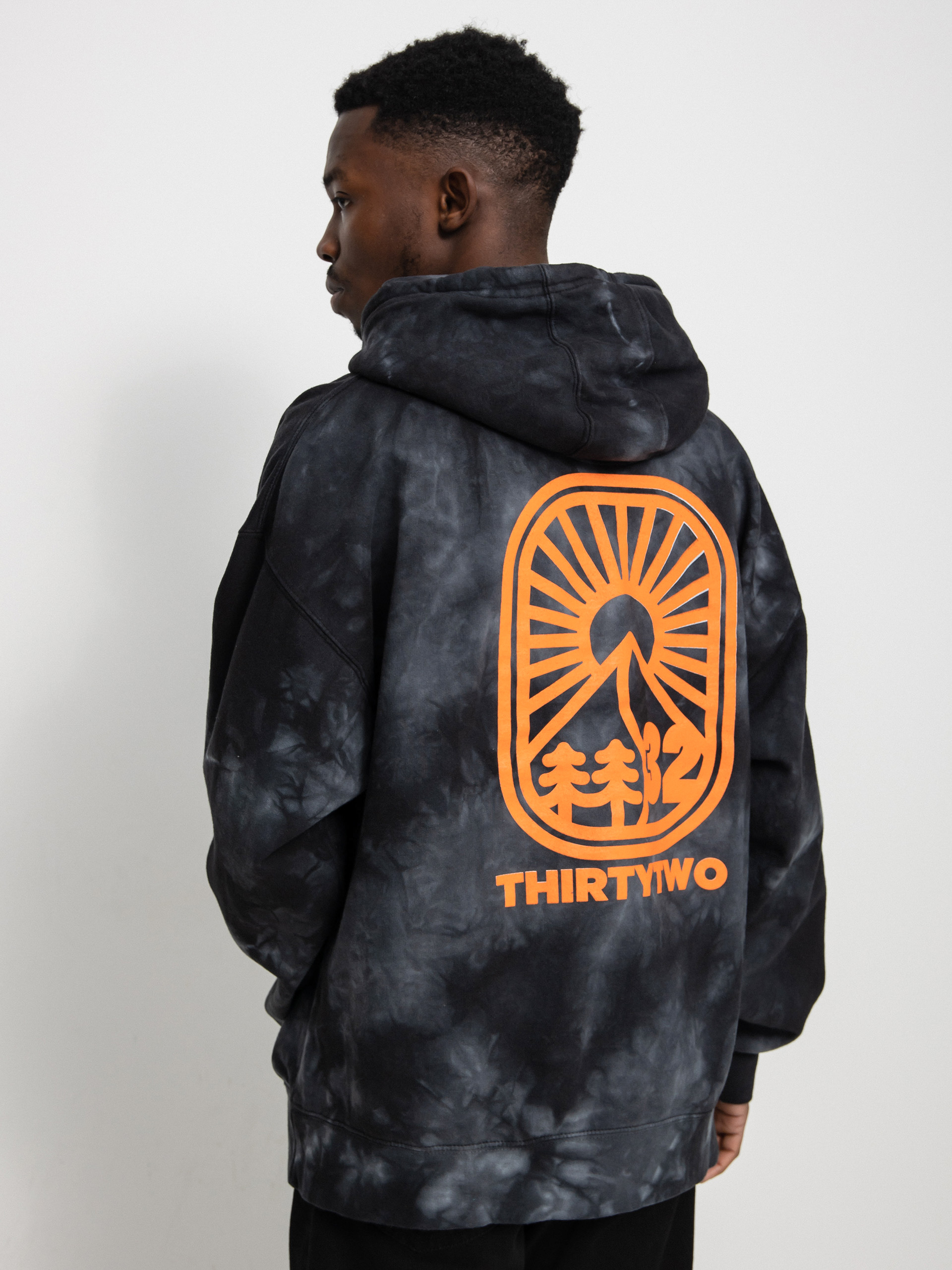 Férfi ThirtyTwo Jono Wood Wash HD Thermo pulóver (black wash)