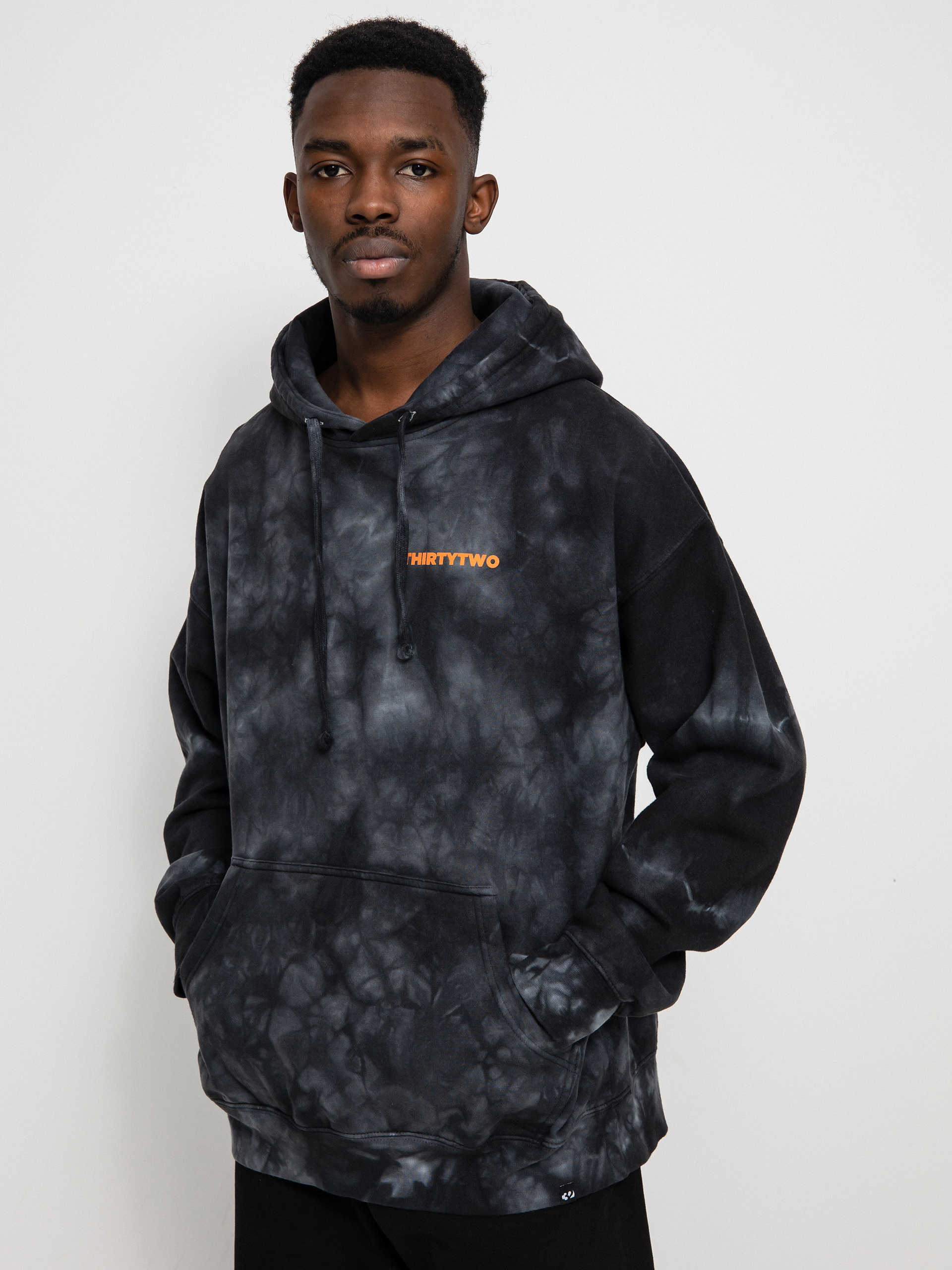 Férfi ThirtyTwo Jono Wood Wash HD Thermo pulóver (black wash)