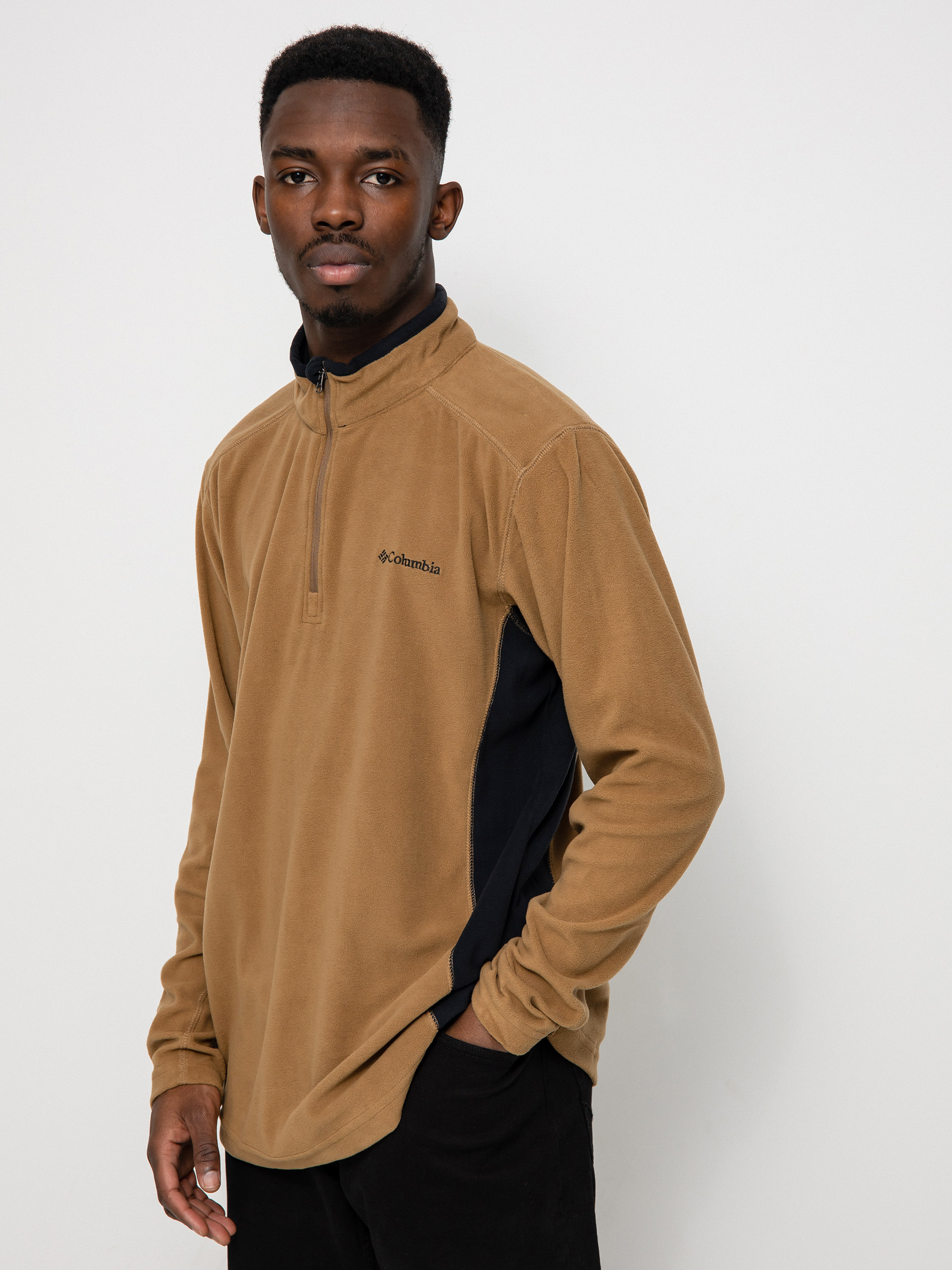 Férfi Columbia Klamath Range II Half Zip Polár pulóver (delta black)