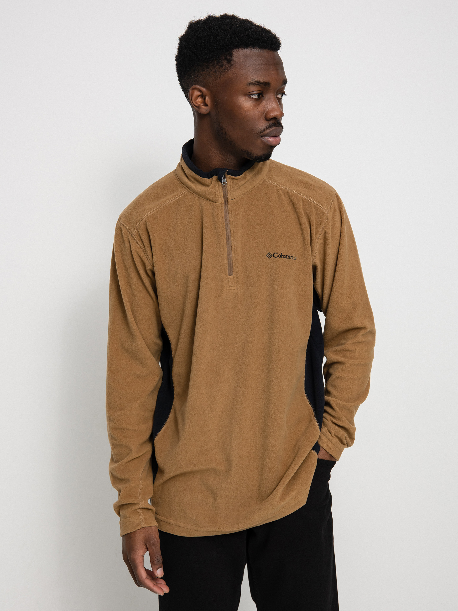 Férfi Columbia Klamath Range II Half Zip Polár pulóver (delta black)