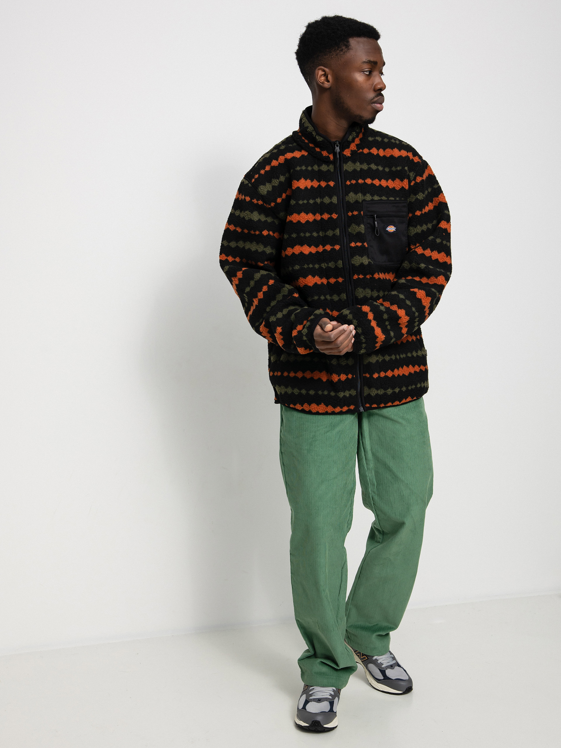 Férfi Dickies Falkville Fleece Pulóver (black)