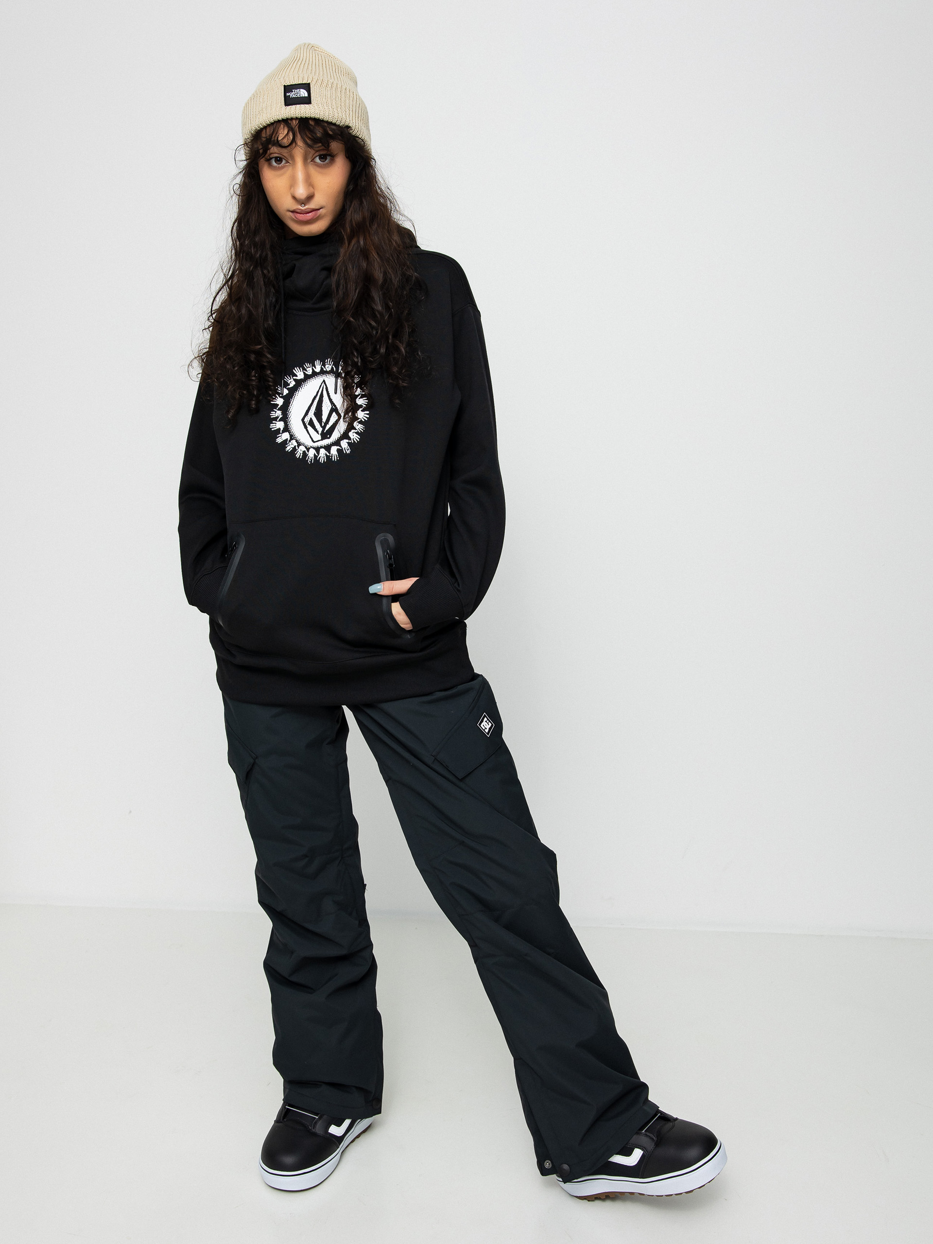 Női Volcom z kapturem Spring Shred HD Thermo pulóver (black)
