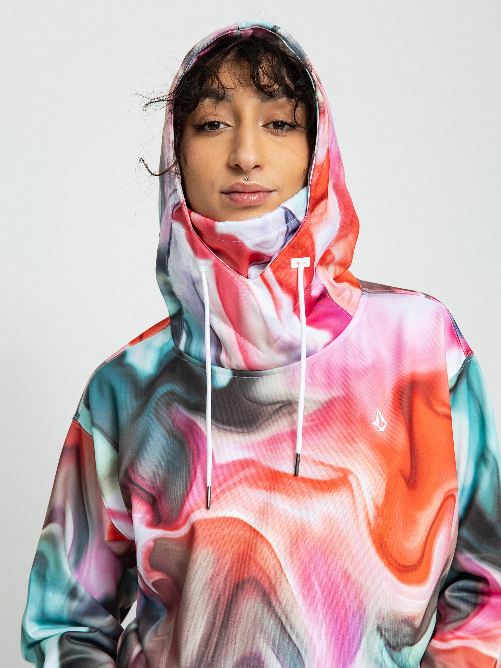 Női Volcom Spring Shred HD Thermo pulóver (nebula print)