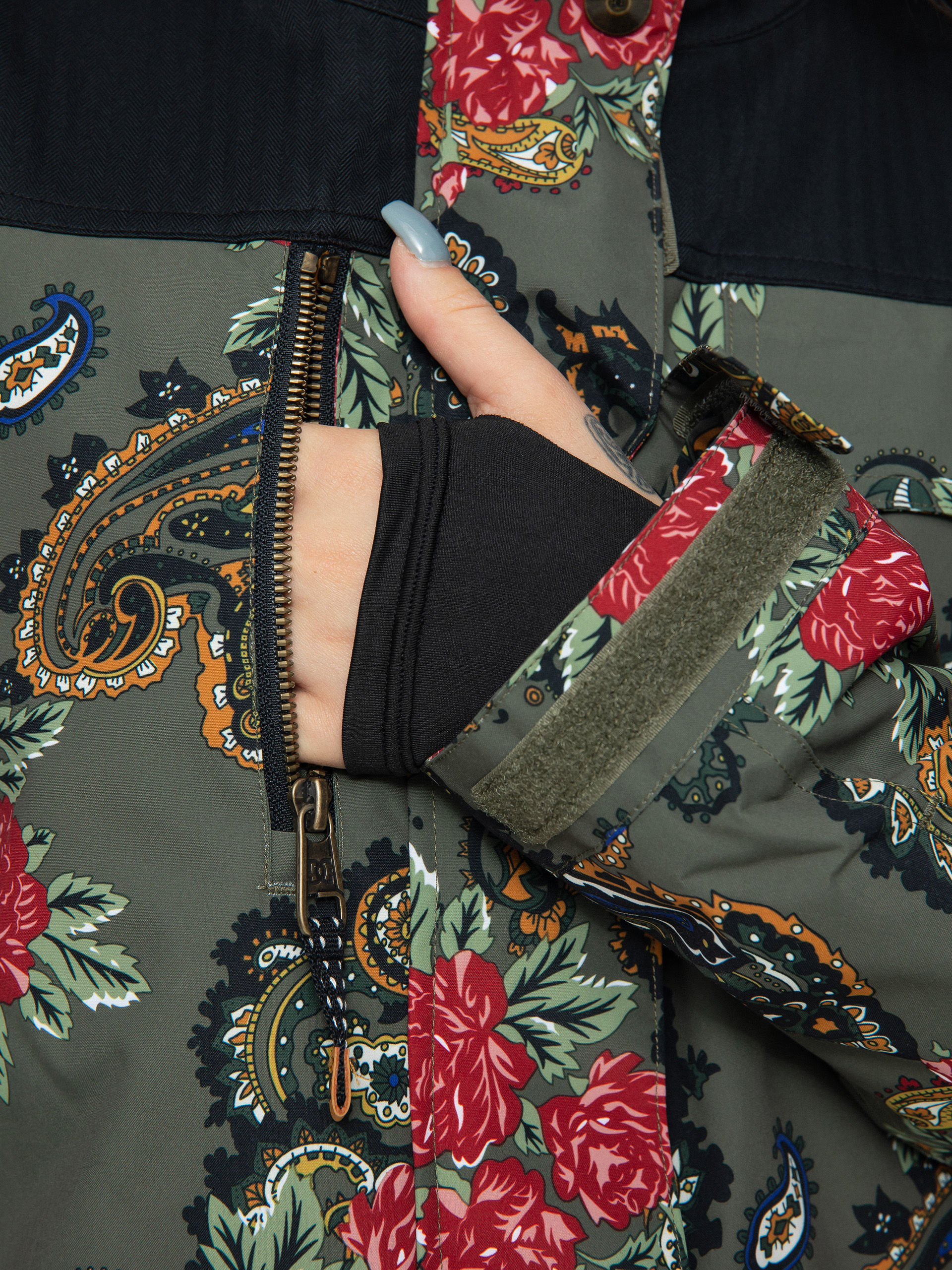 Női DC Liberate Snowboard dzseki (paisley ivy green)