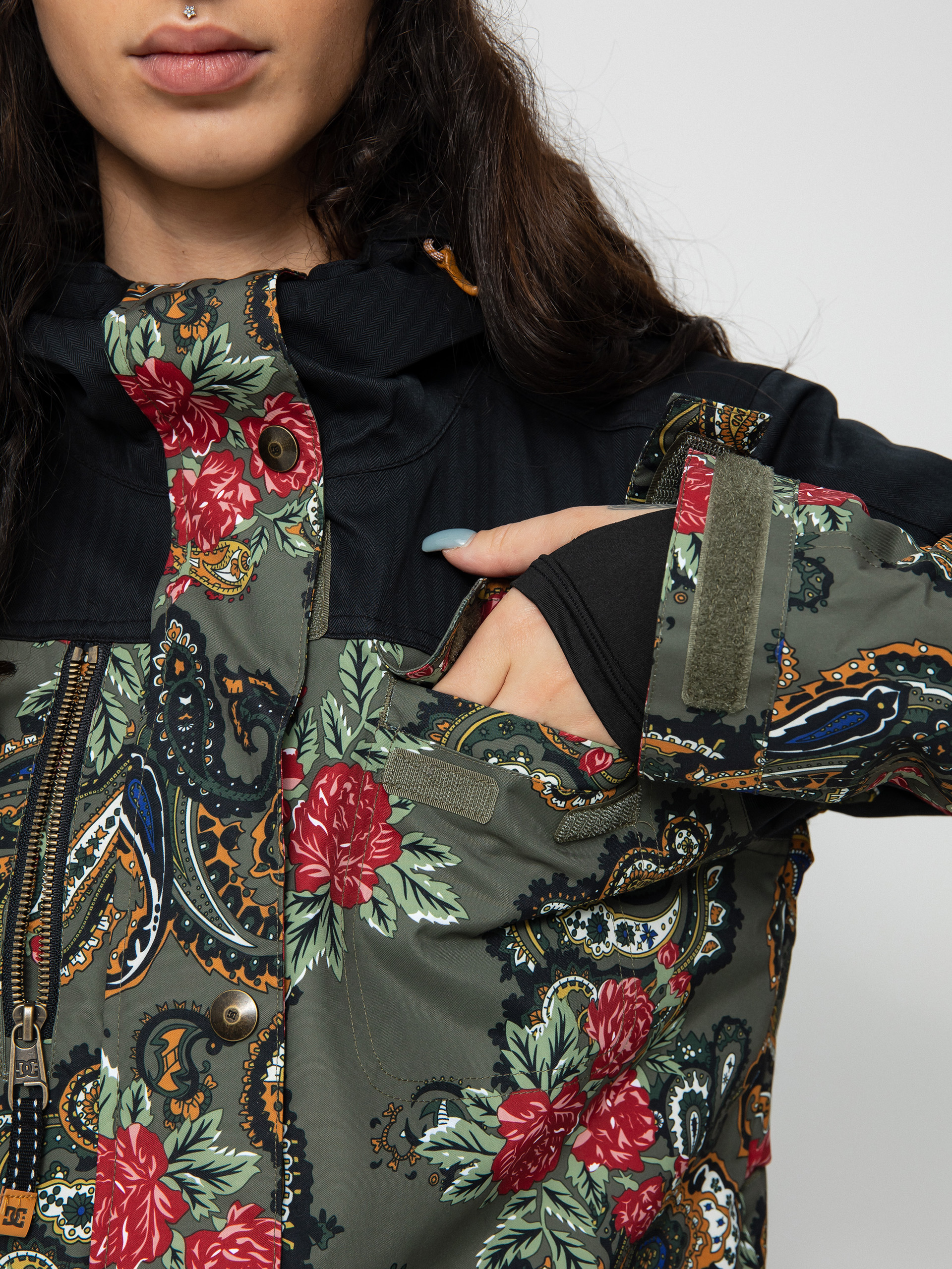 Női DC Liberate Snowboard dzseki (paisley ivy green)