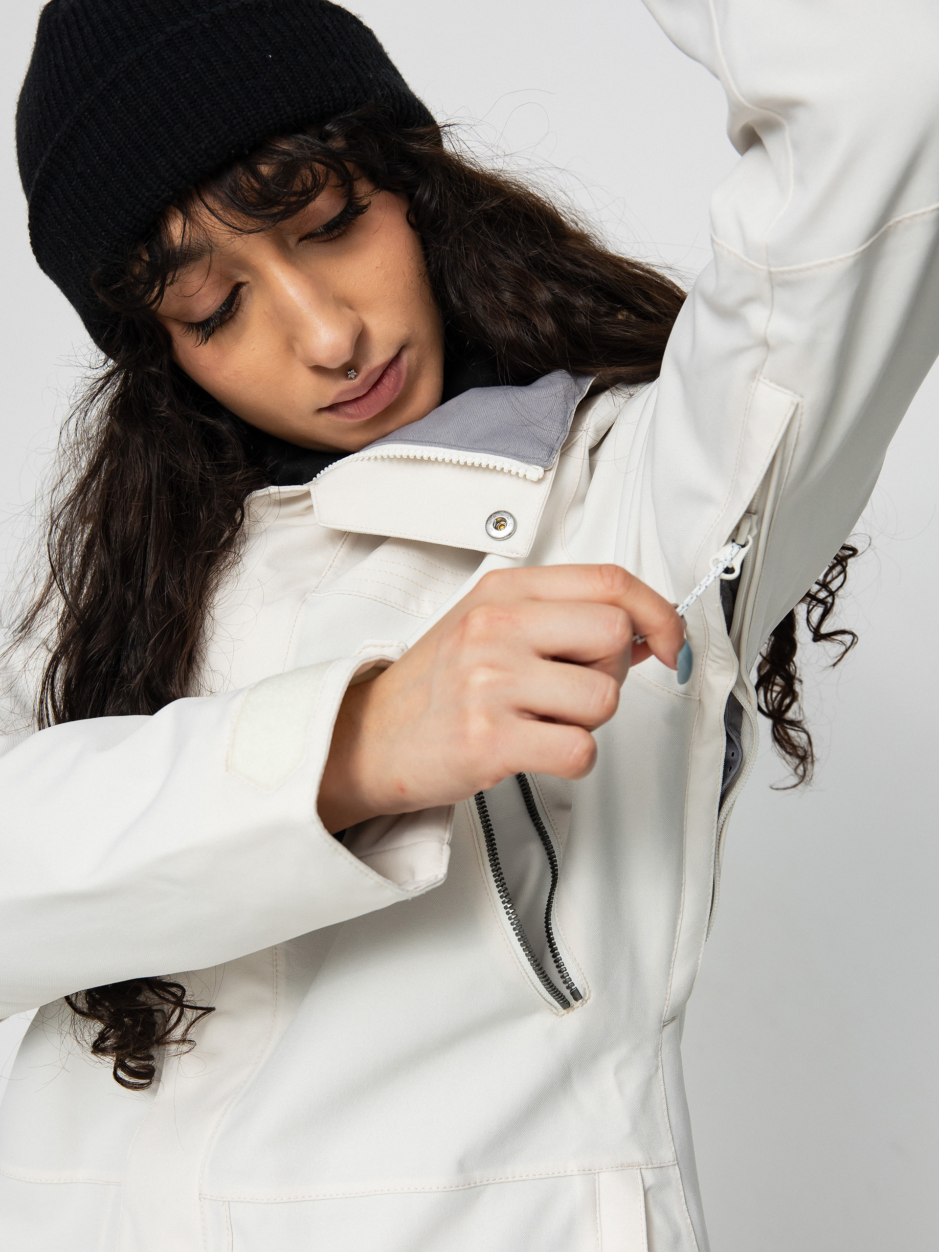 Női Volcom Shadow Ins Snowboard dzseki (off white)