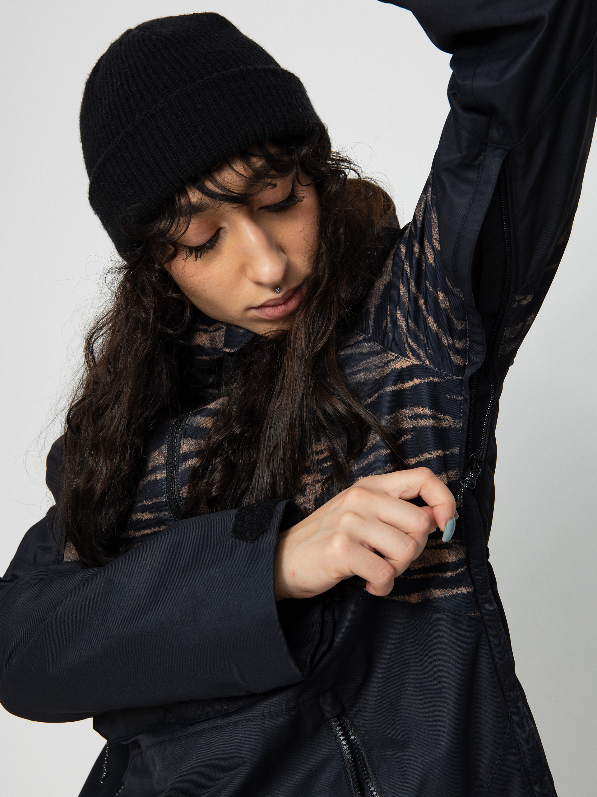 Női Volcom Mirror Pullover Snowboard dzseki (tiger print)