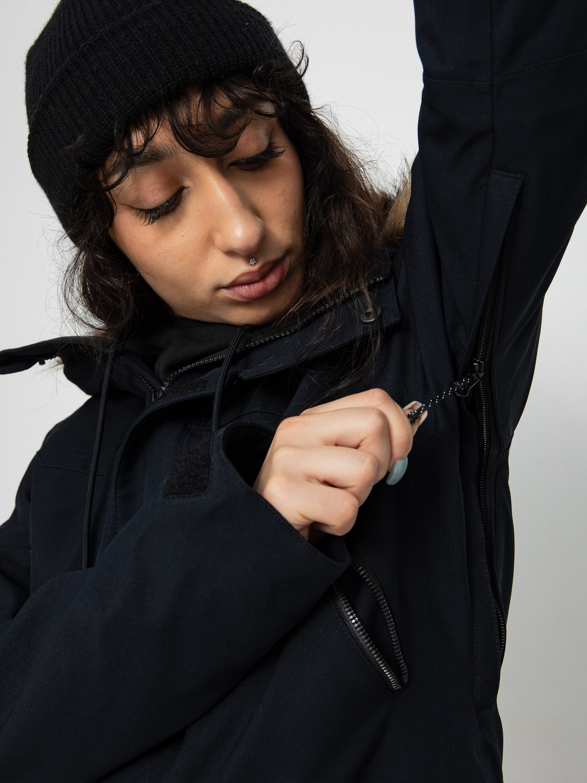 Női Volcom Shadow Ins Snowboard dzseki (black)