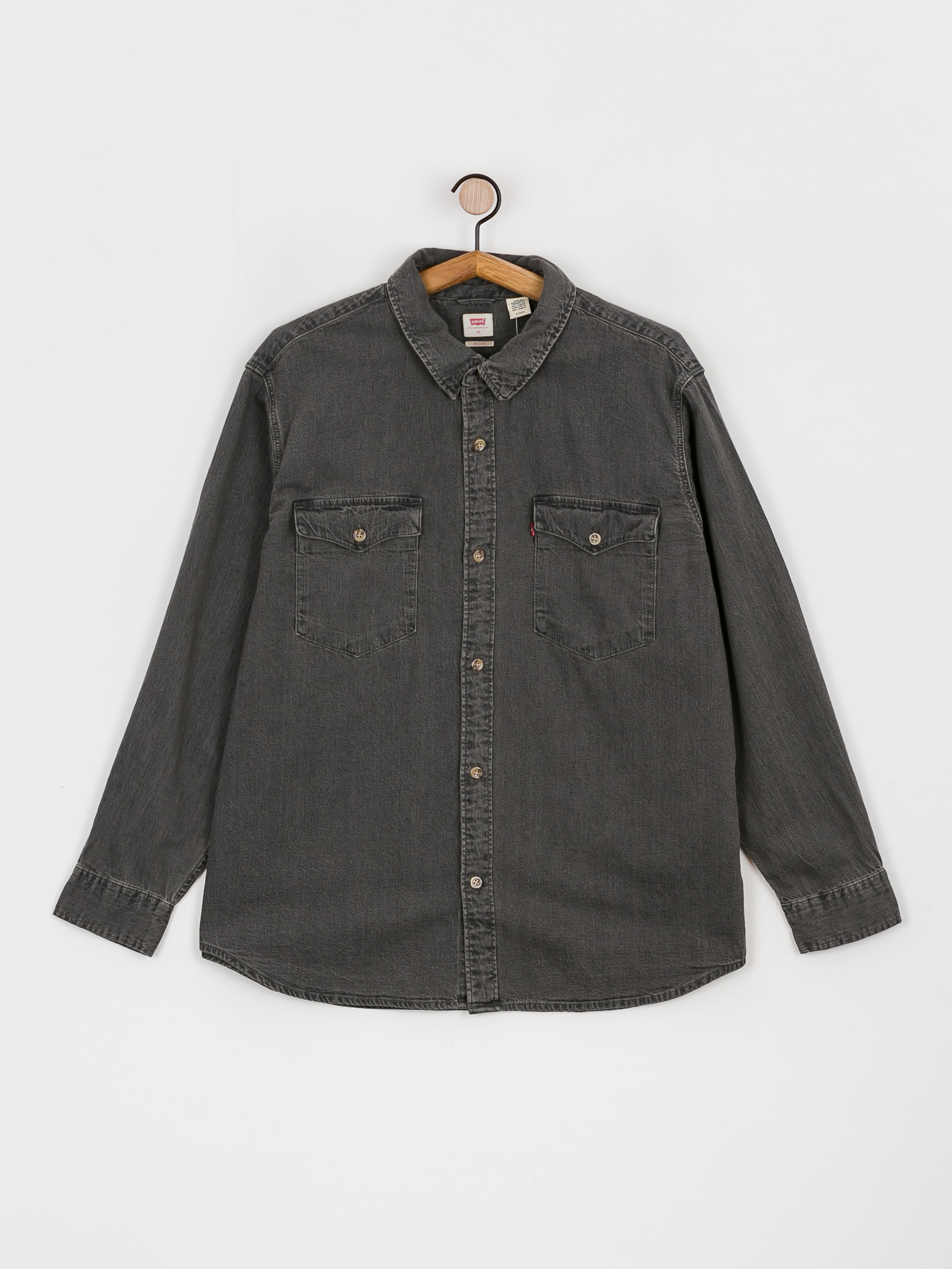 Levi's® Relaxed Fit Western Ing (black worn)
