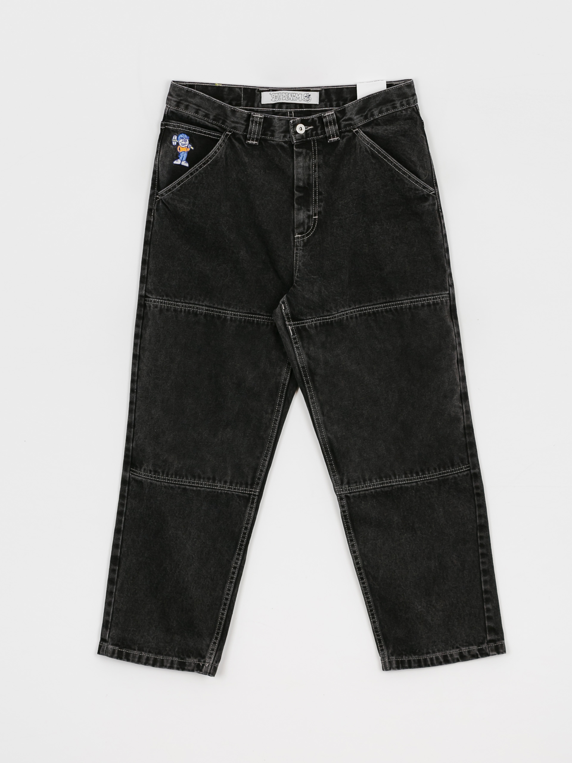 Polar Skate 93! Work Kisnadrág (washed black)