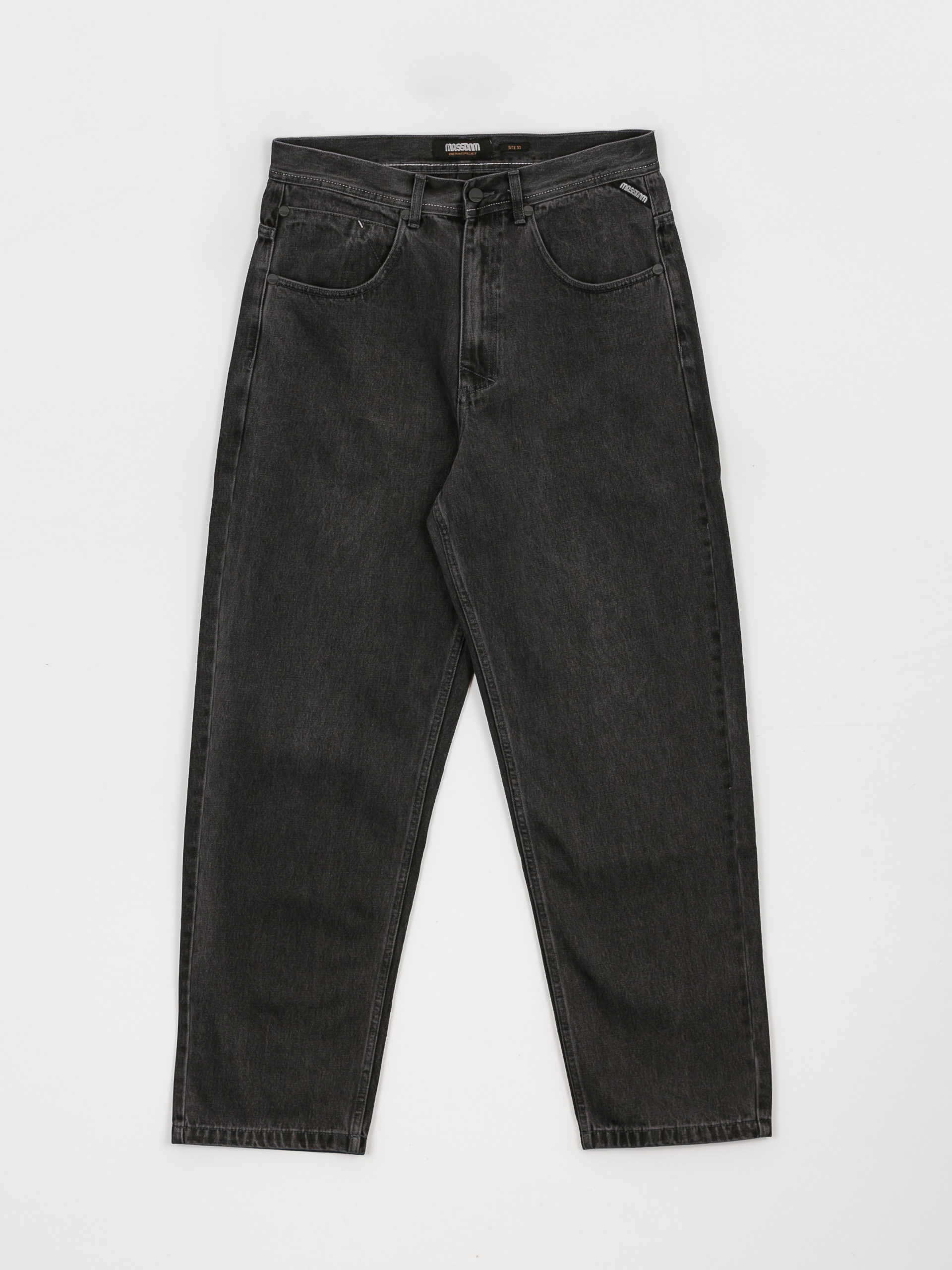 MassDnm Craft Jeans Baggy Fit Kisnadrág (black washed)