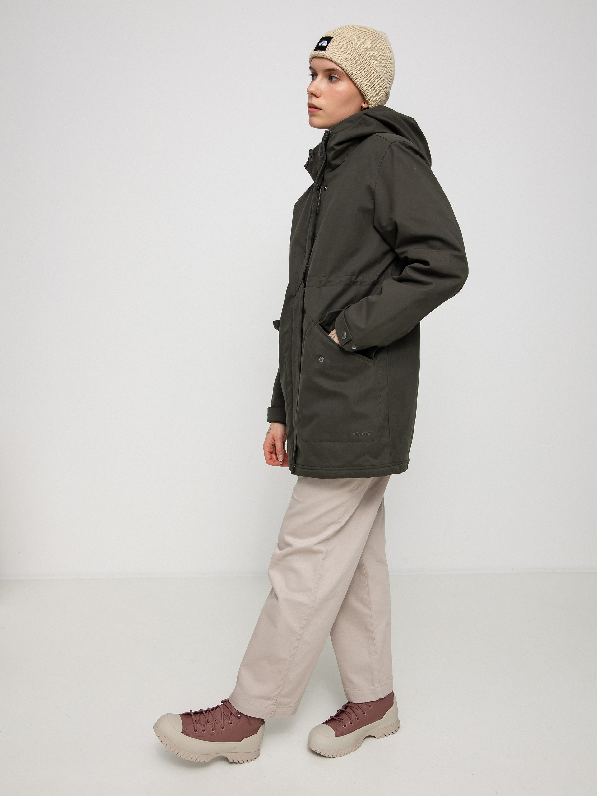 Volcom Less Is More 5K Parka Dzseki Wmn (rinsed black)