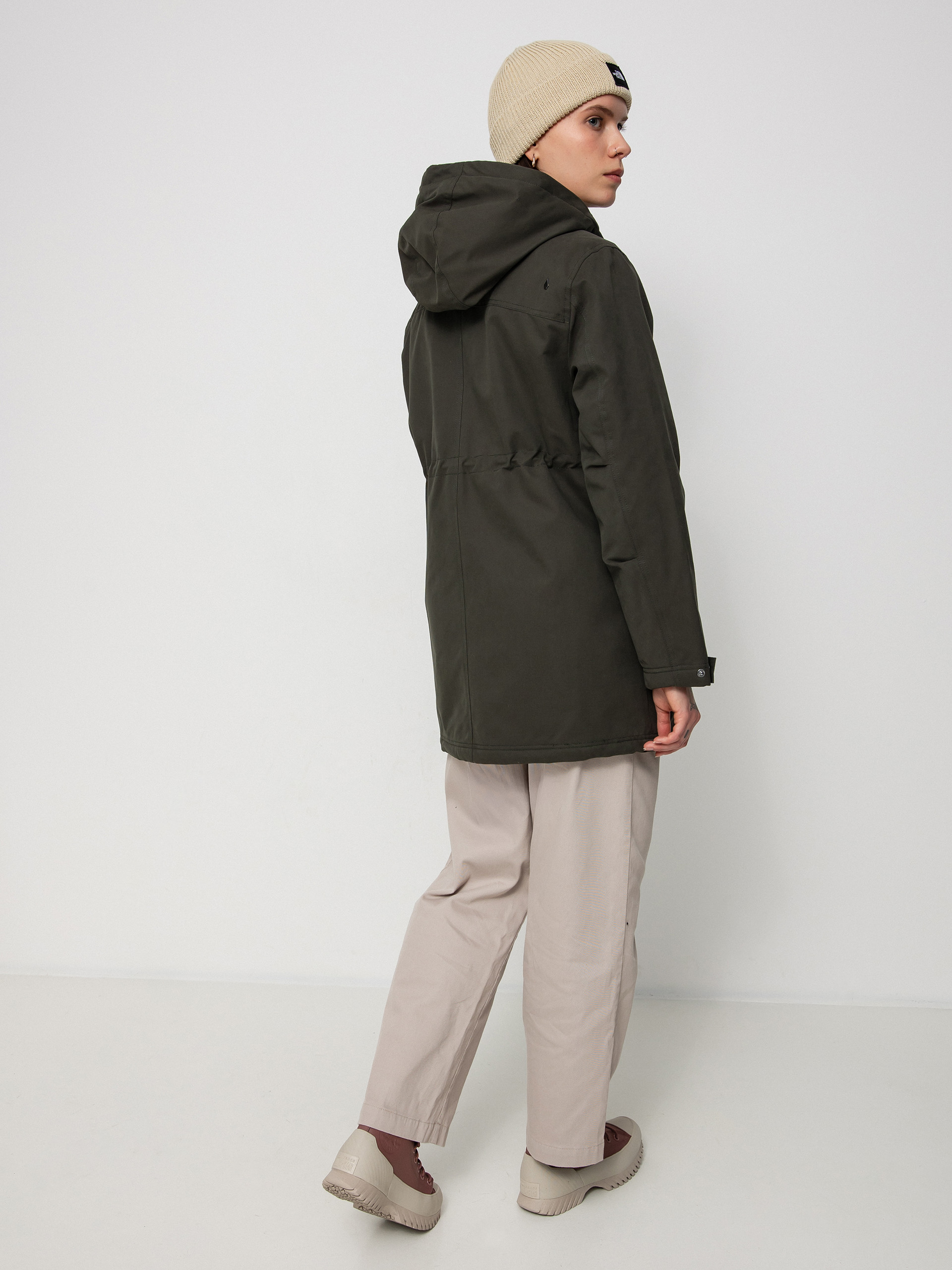 Volcom Less Is More 5K Parka Dzseki Wmn (rinsed black)