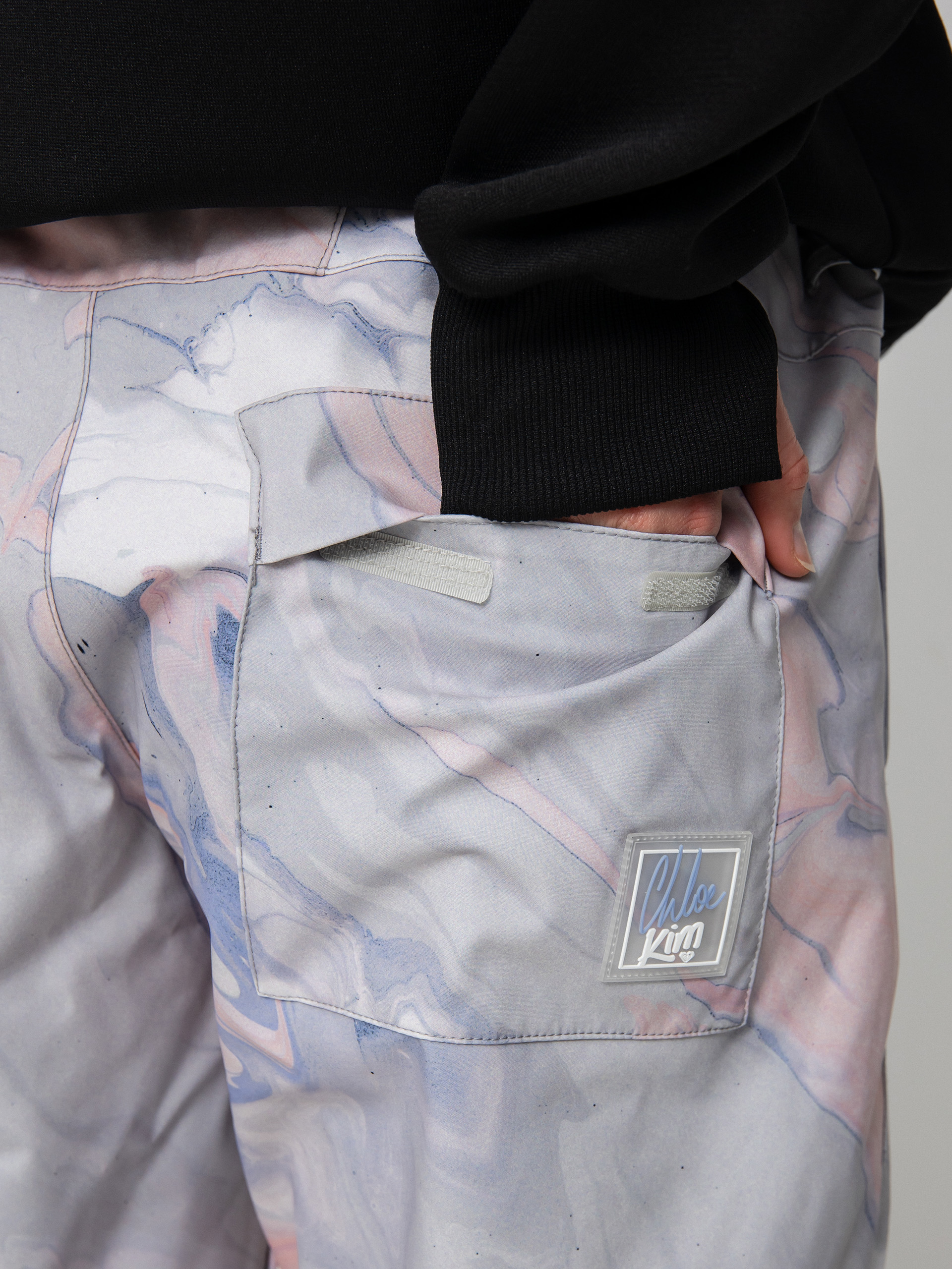 Női Roxy Chloe Kim Snowboard nadrág (gray violet marble)