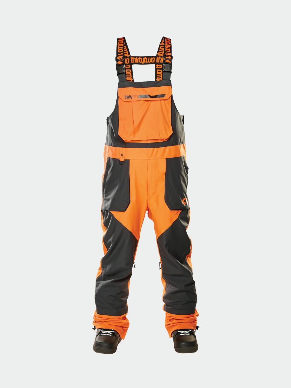 ThirtyTwo Basement Bib Snowboard nadrág (orange)