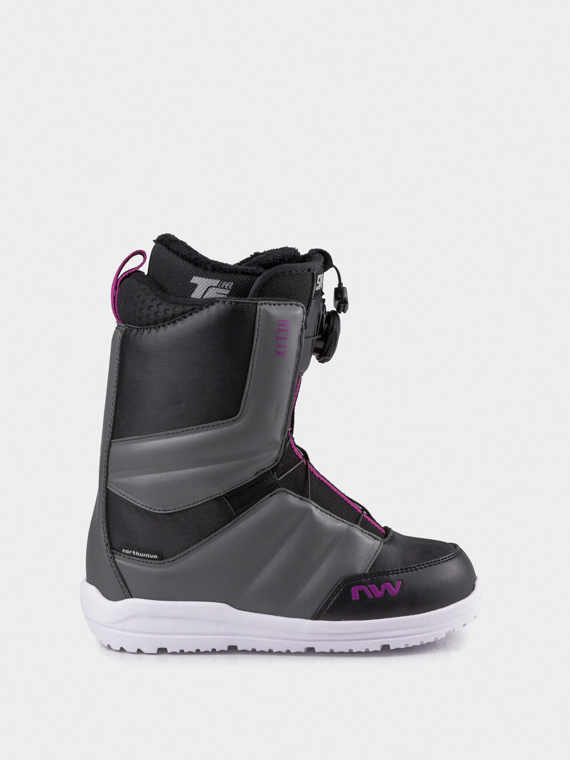Női Northwave Helix Spin Snowboard cipők (black/dark grey)