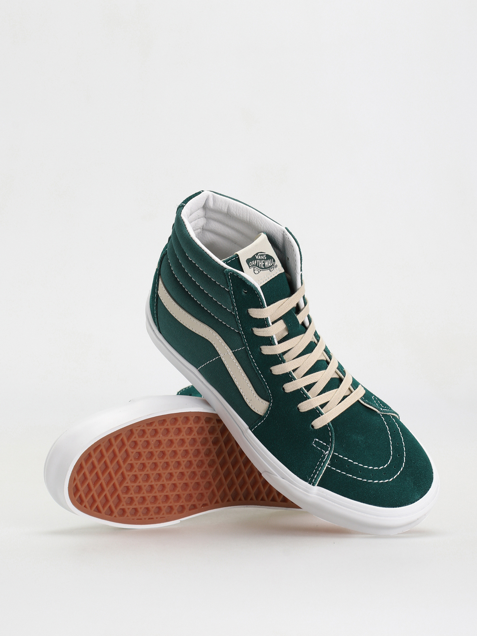 Vans Sk8 Hi Cipők (team wellness green/true white)