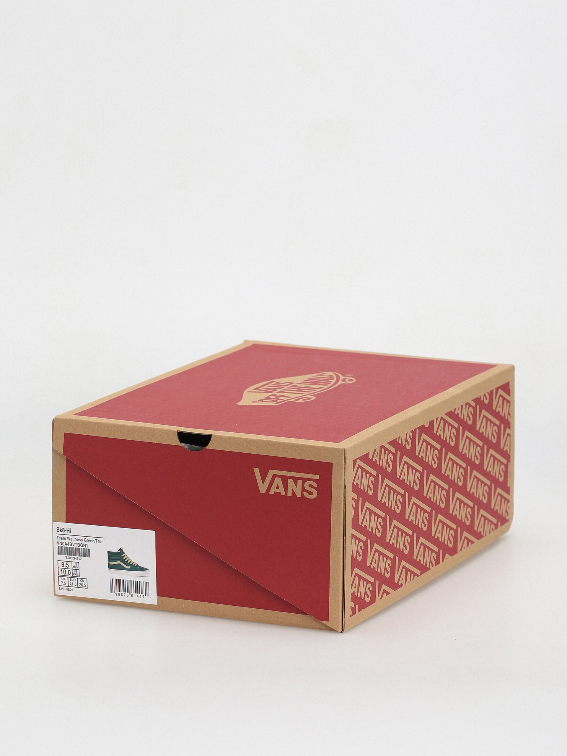 Vans Sk8 Hi Cipők (team wellness green/true white)
