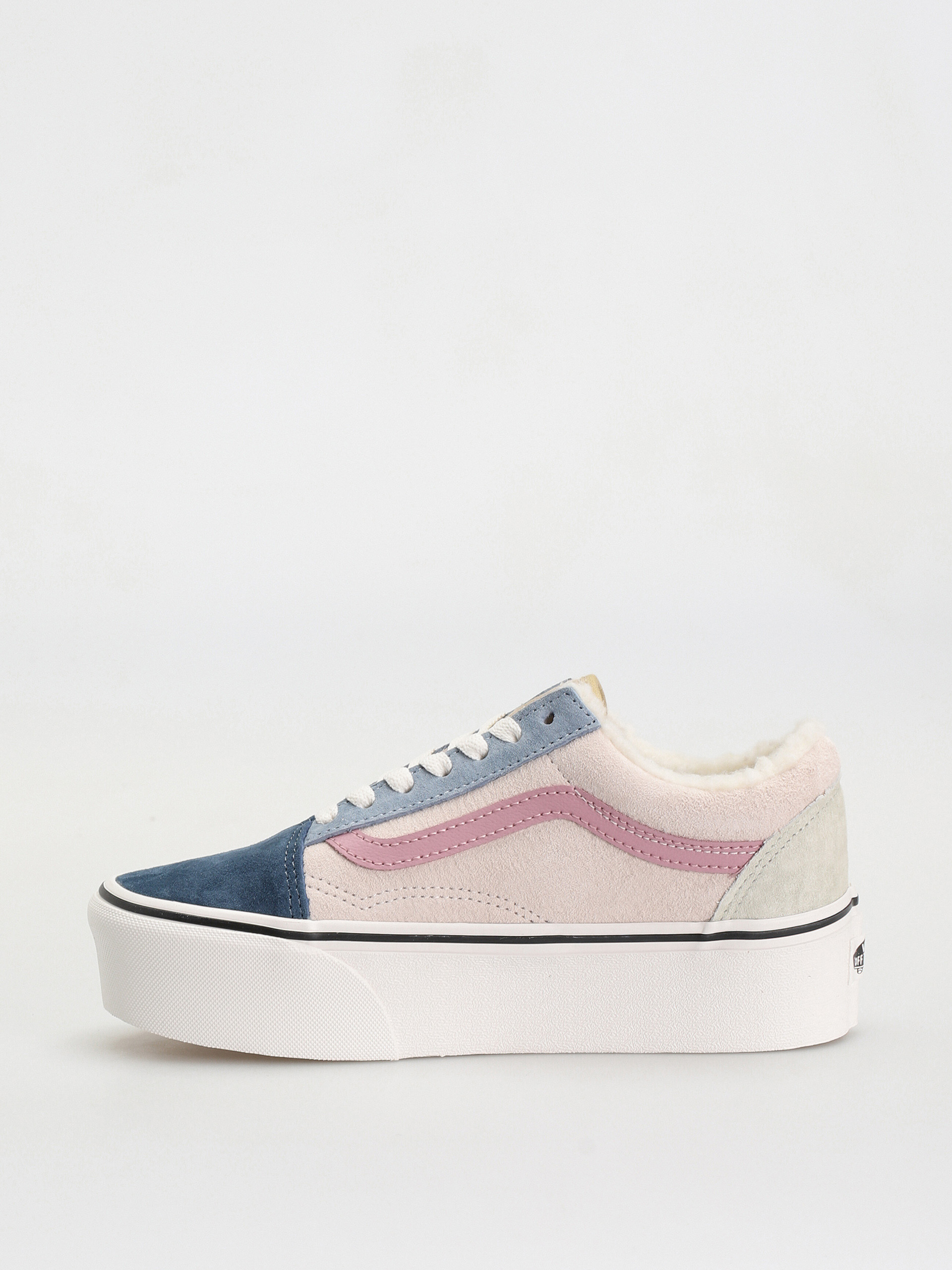Vans Old Skool Stackform Cipők (pig suede/sherpa multi color)