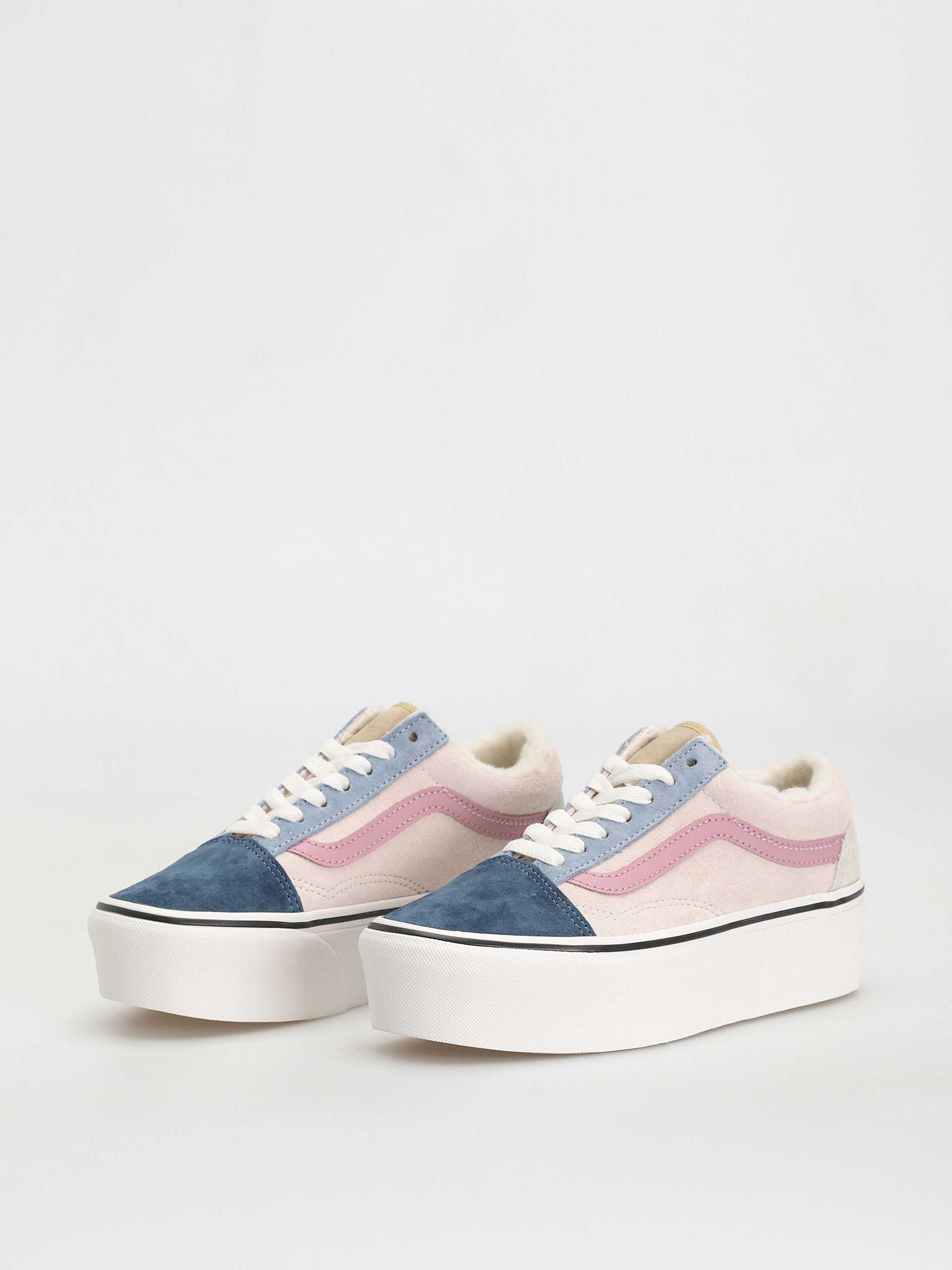 Vans Old Skool Stackform Cipők (pig suede/sherpa multi color)