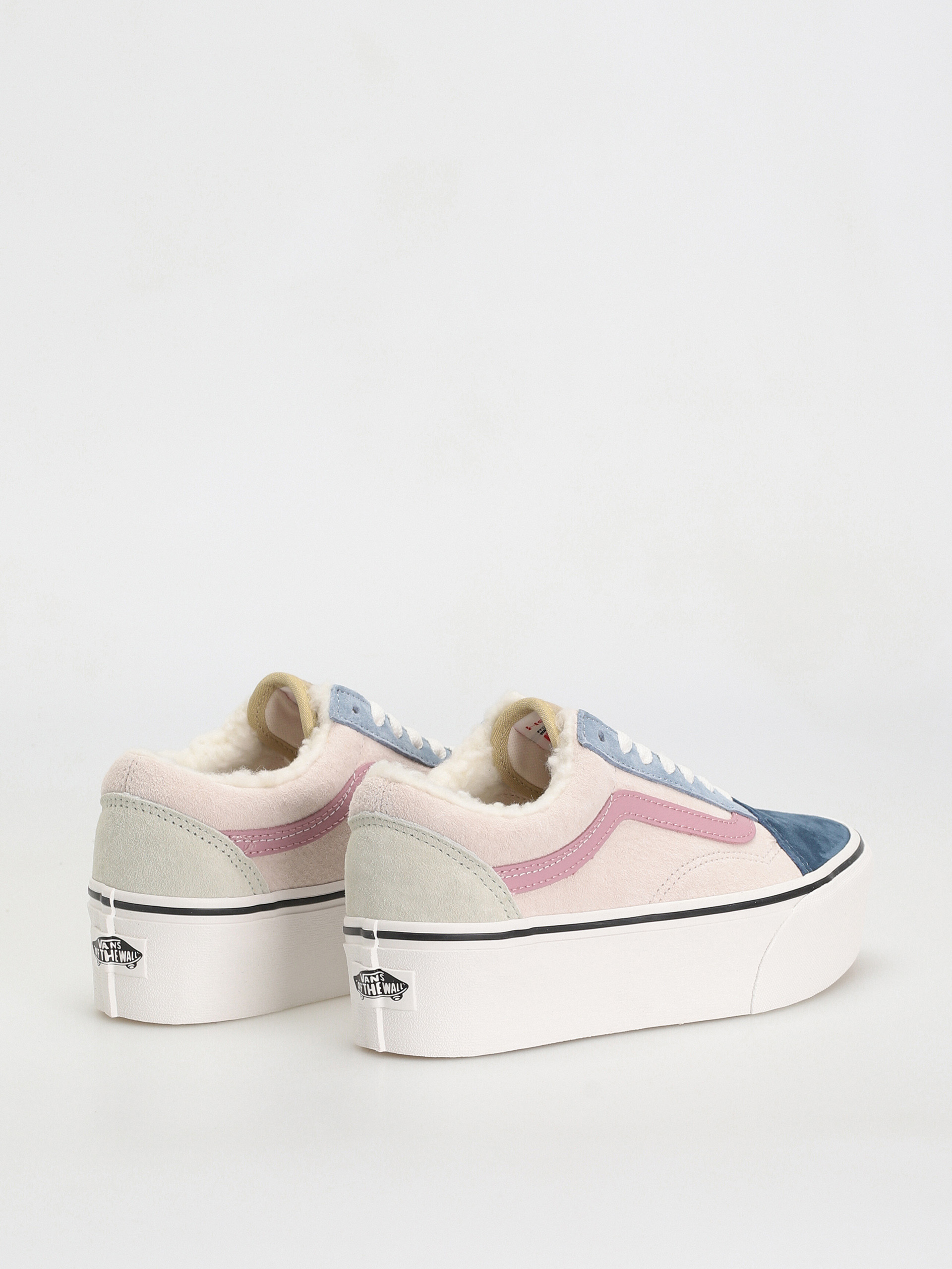Vans Old Skool Stackform Cipők (pig suede/sherpa multi color)