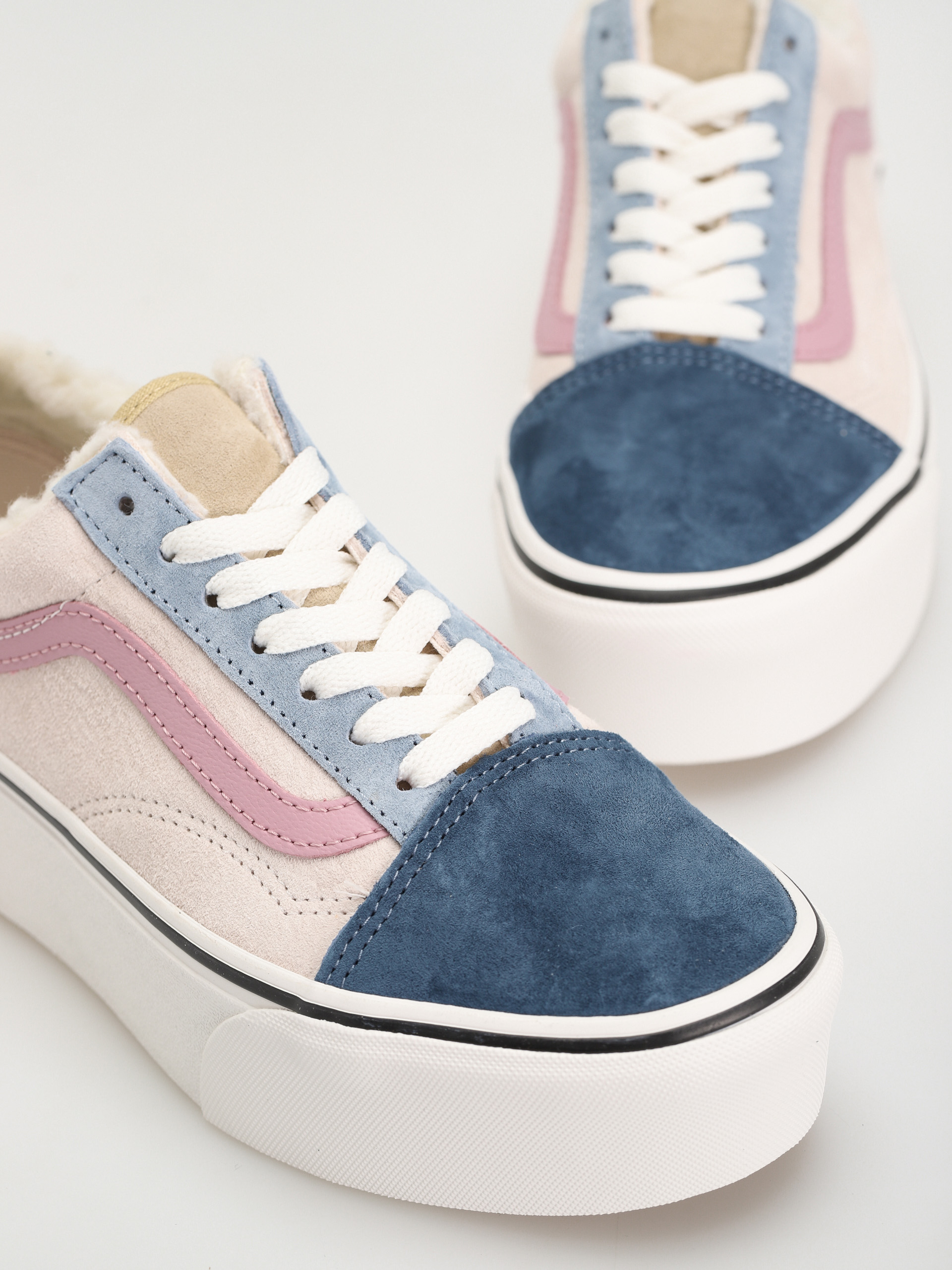 Vans Old Skool Stackform Cipők (pig suede/sherpa multi color)
