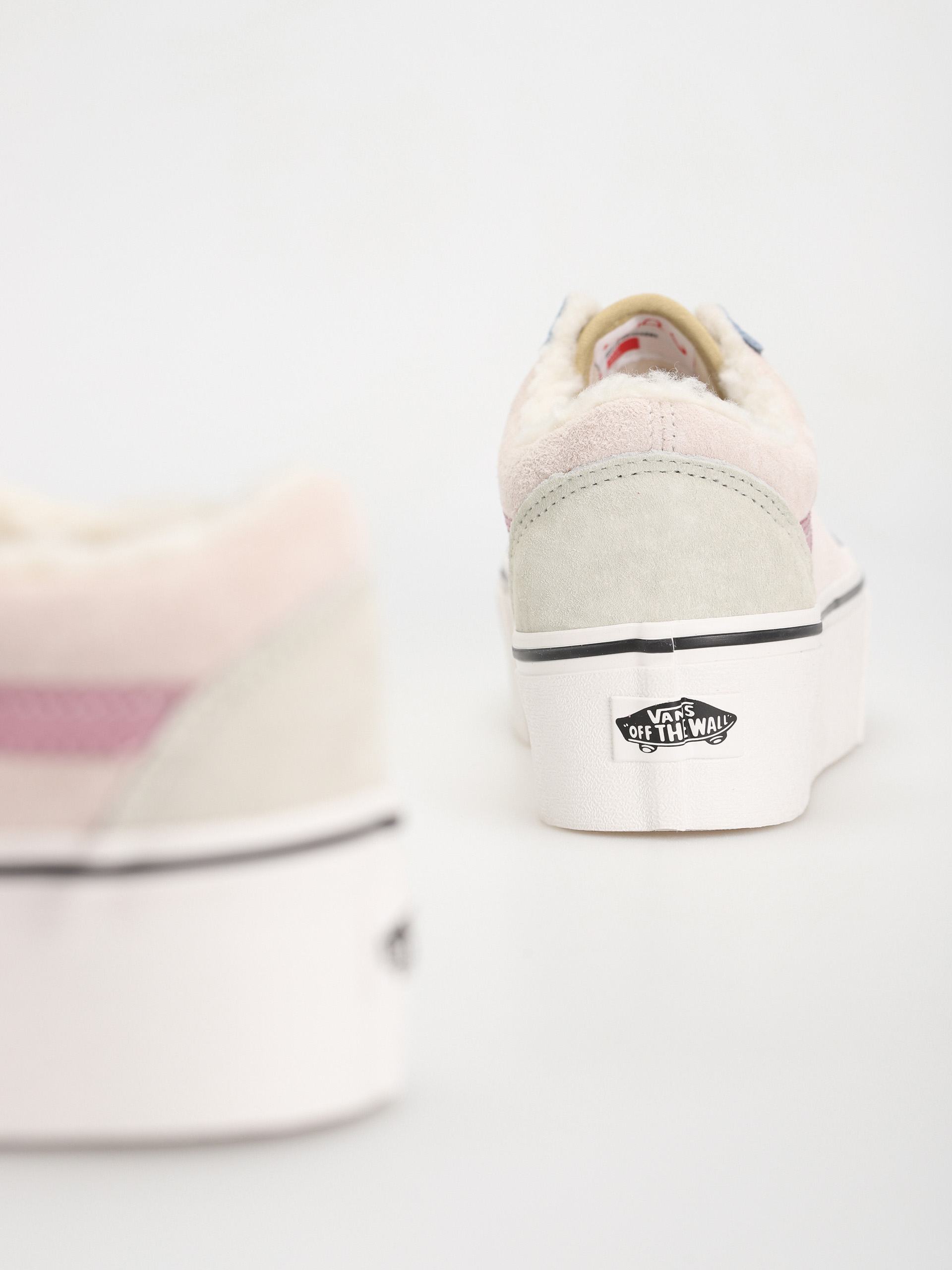 Vans Old Skool Stackform Cipők (pig suede/sherpa multi color)