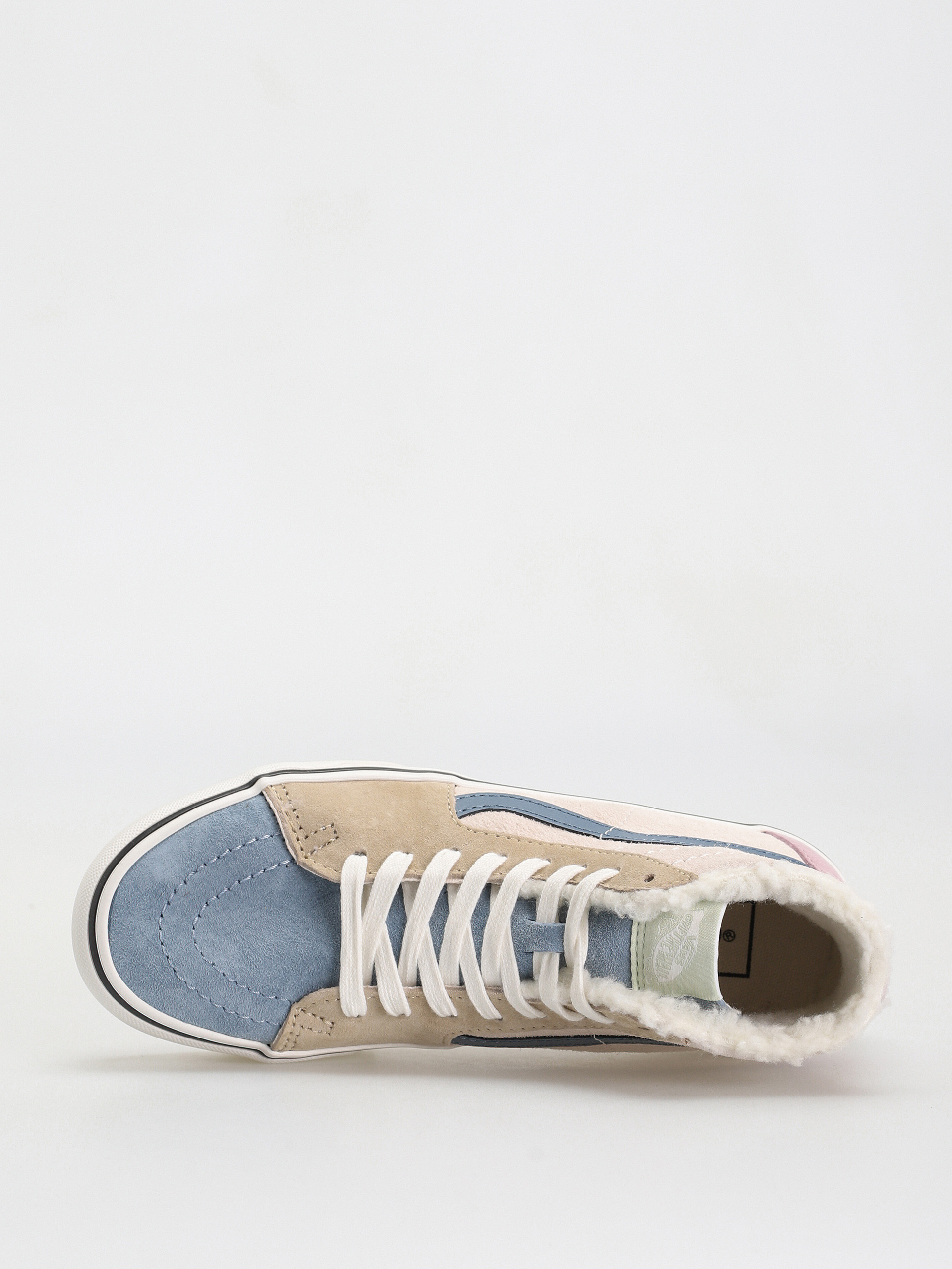 Vans Sk8 Hi Tapered Stackform Cipők (pig suede/sherpa multi color)