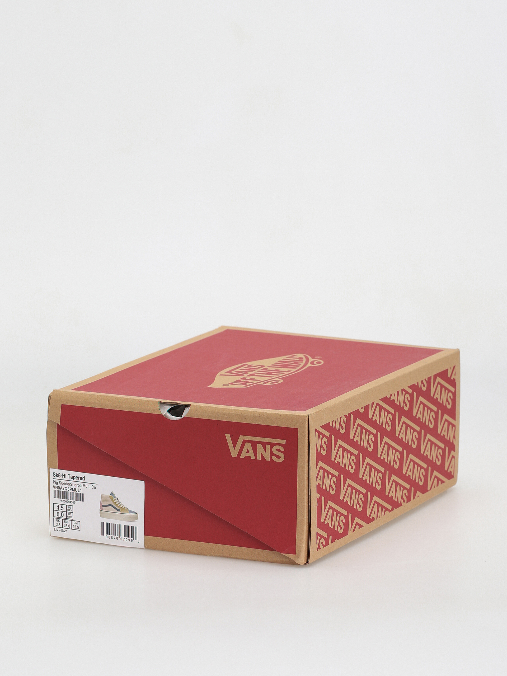 Vans Sk8 Hi Tapered Stackform Cipők (pig suede/sherpa multi color)