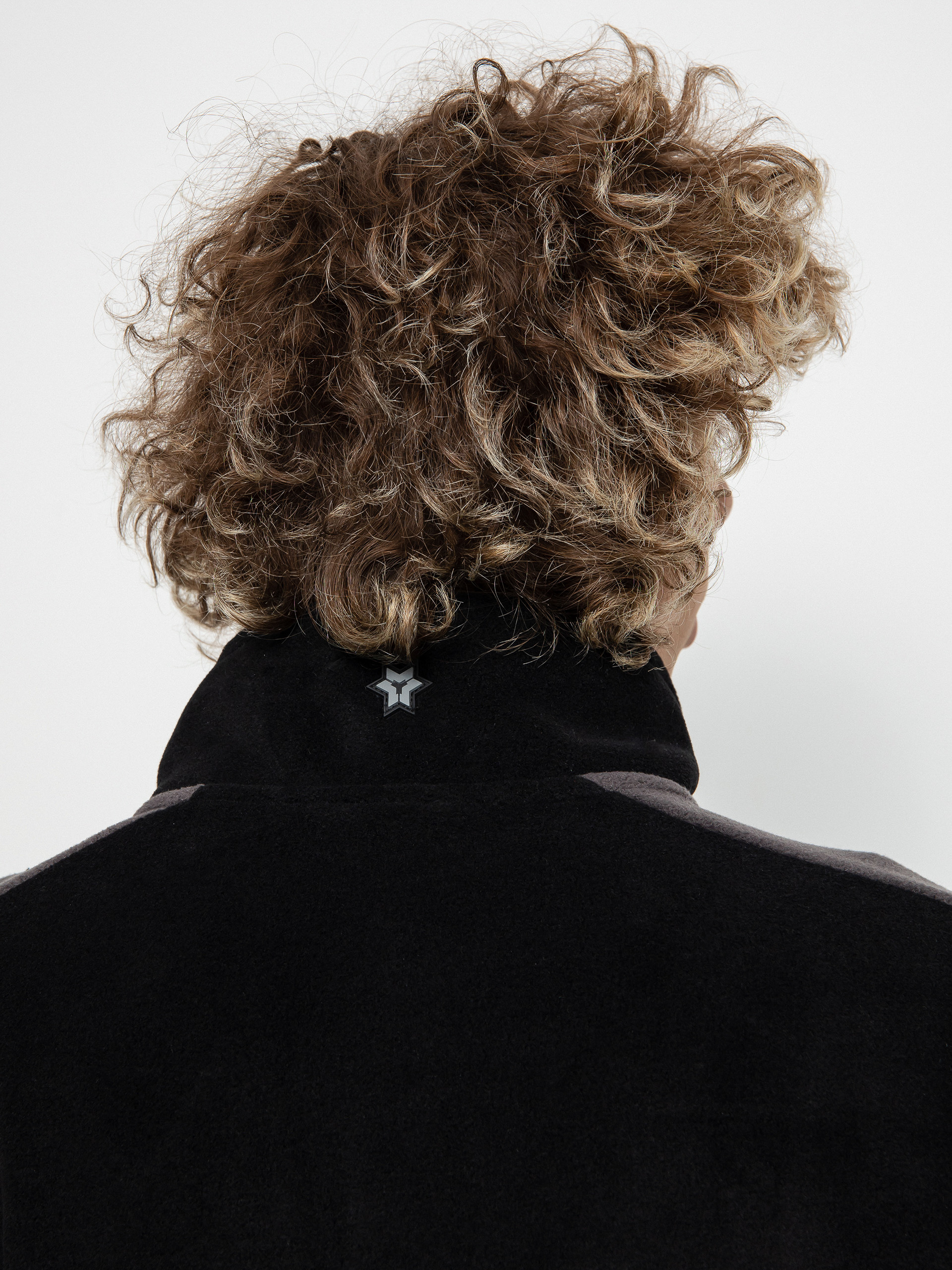 Férfi Method Fast Times 1/4 Zip Polár pulóver (black/dark grey)